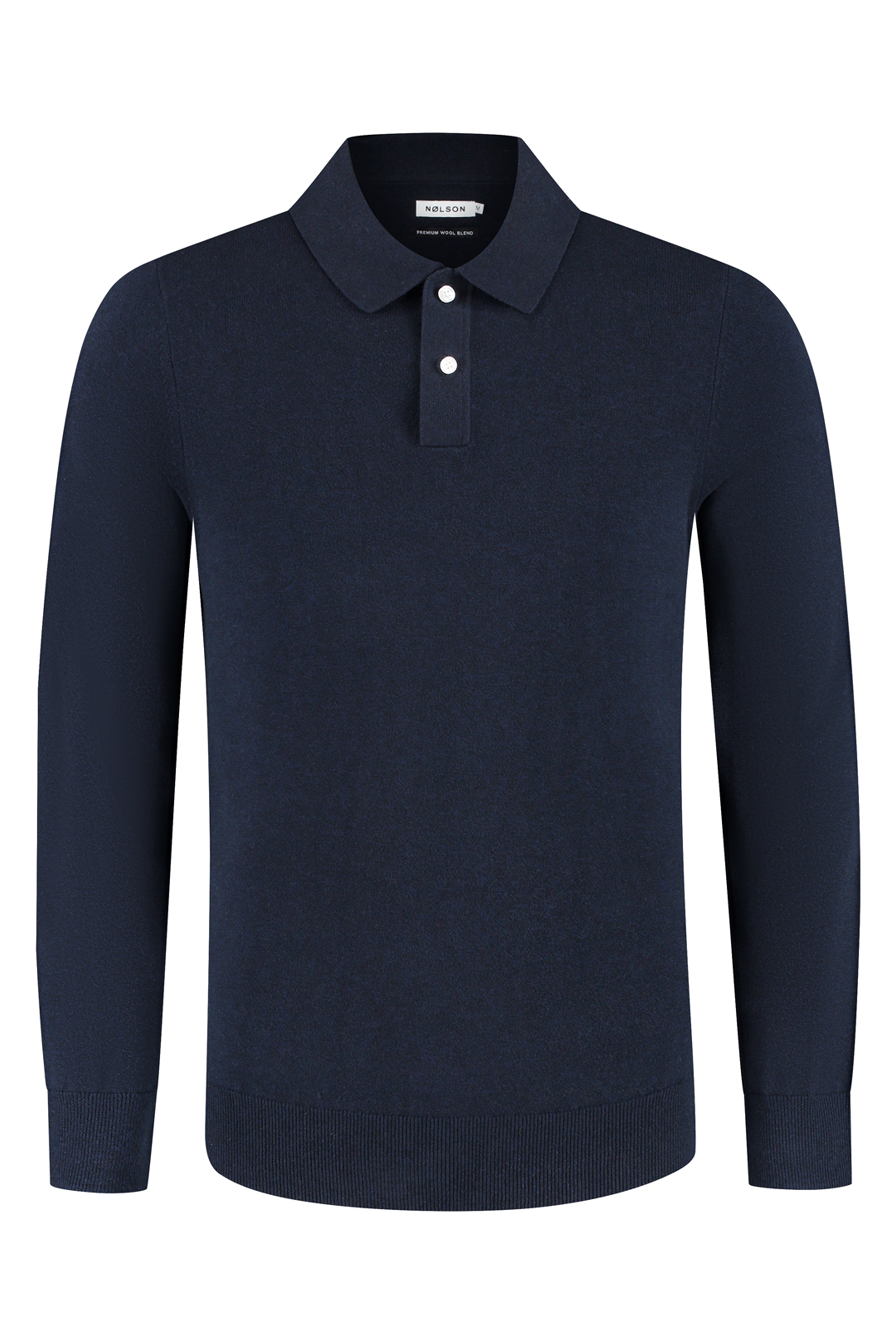 Knitted Polo Dark Blue
