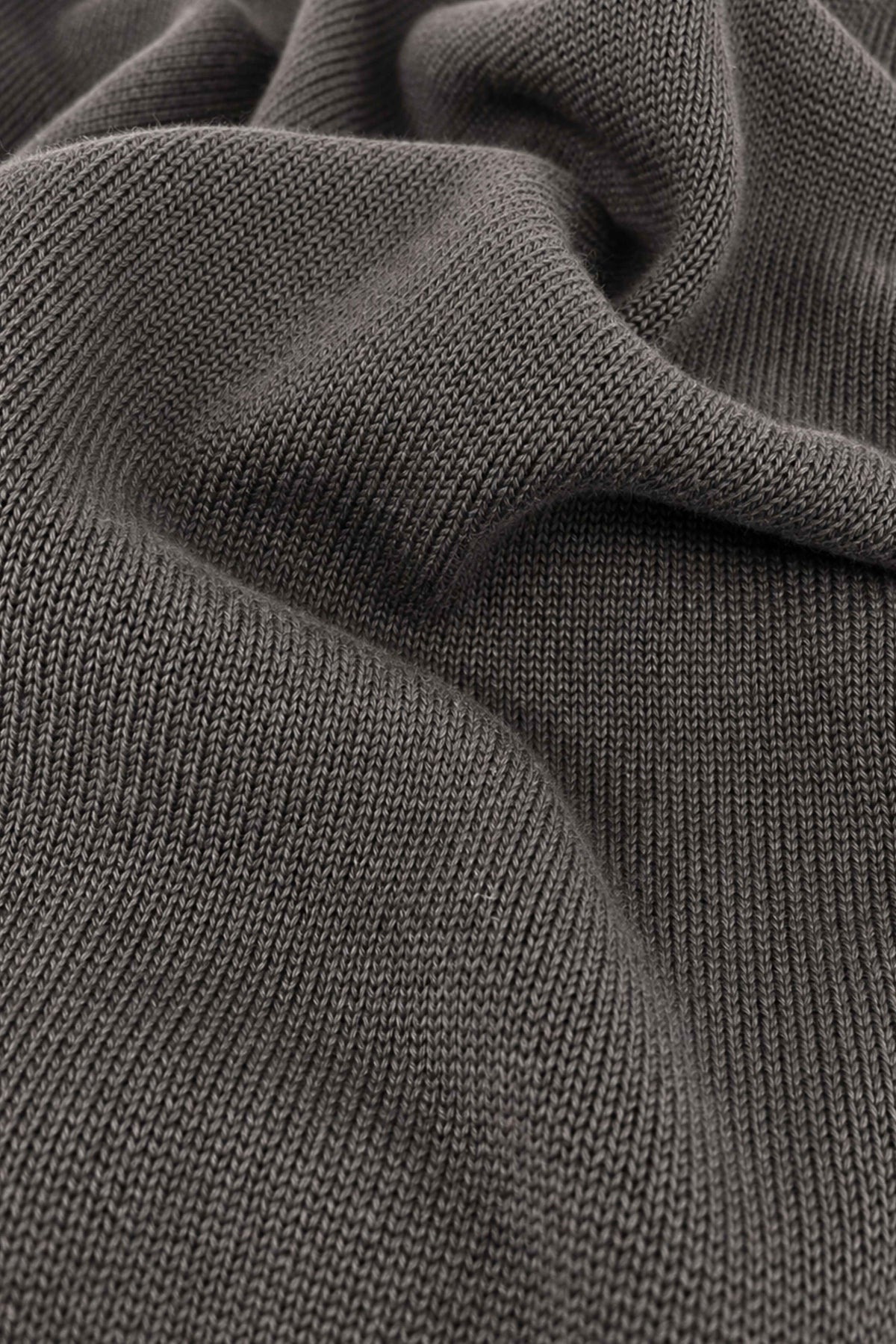 Loose Knit Polo - Olive Green