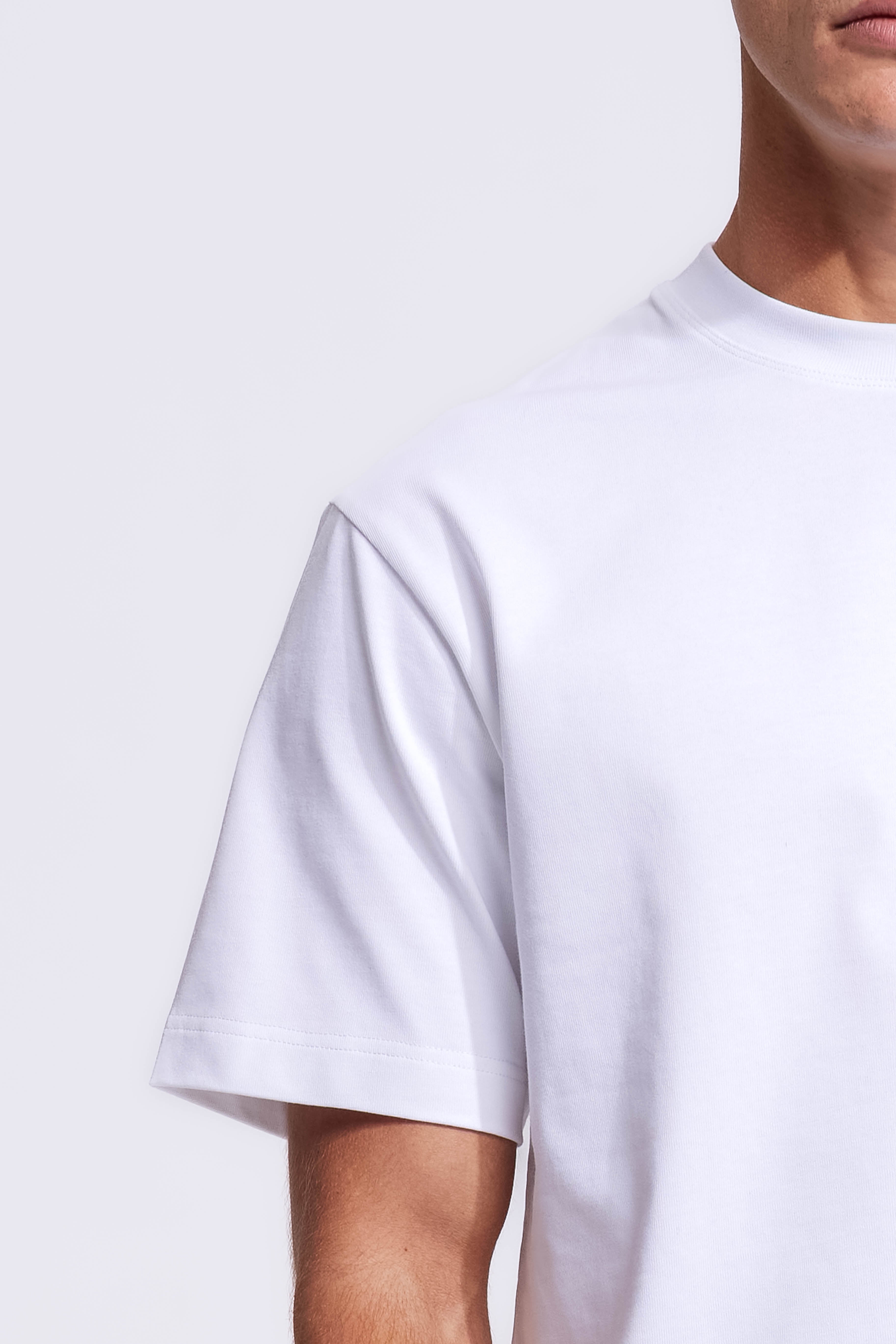 Schweres T-Shirt Weiß