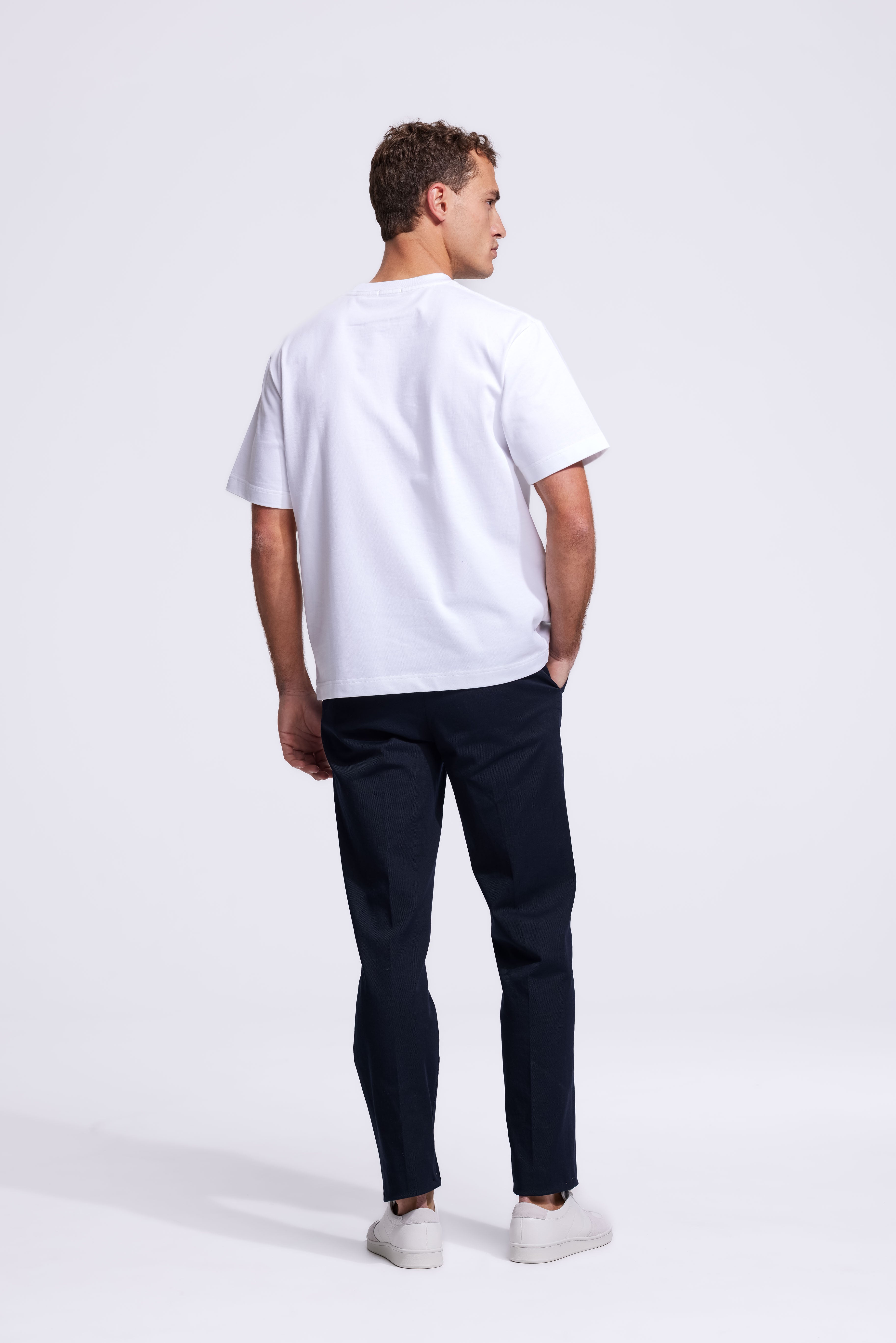 Schweres T-Shirt Weiß