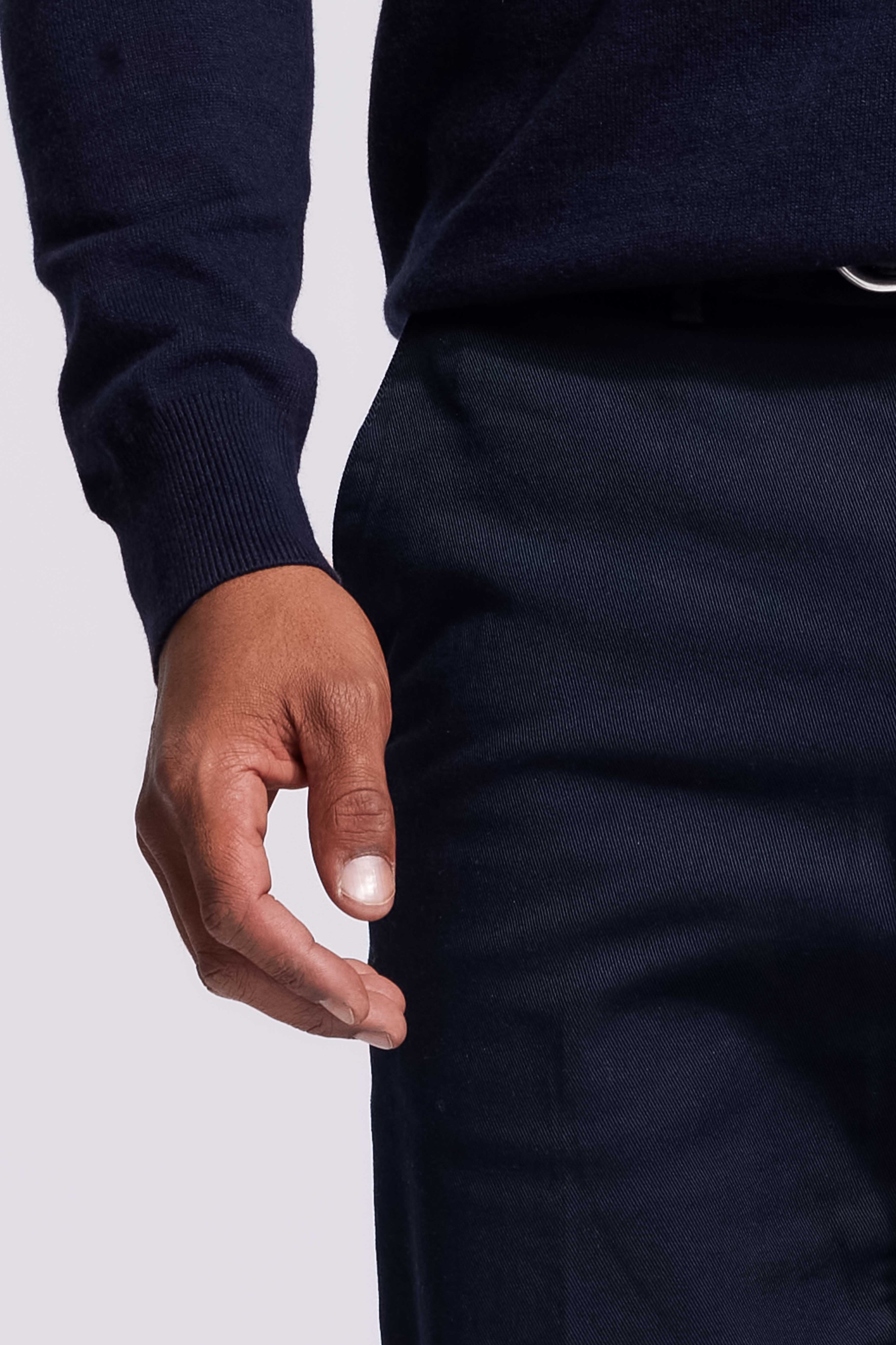 Knitted Polo Dark Blue