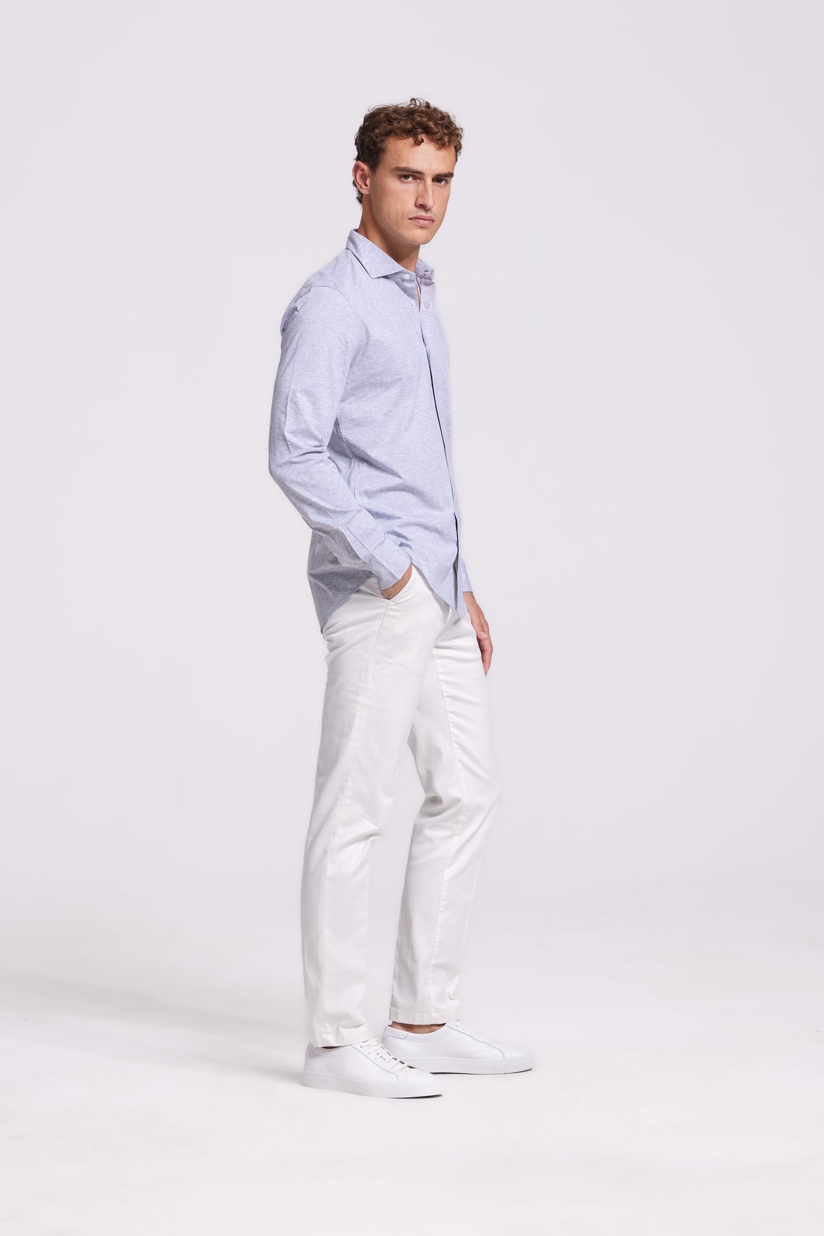 Sträcka grijs stretch overhemd