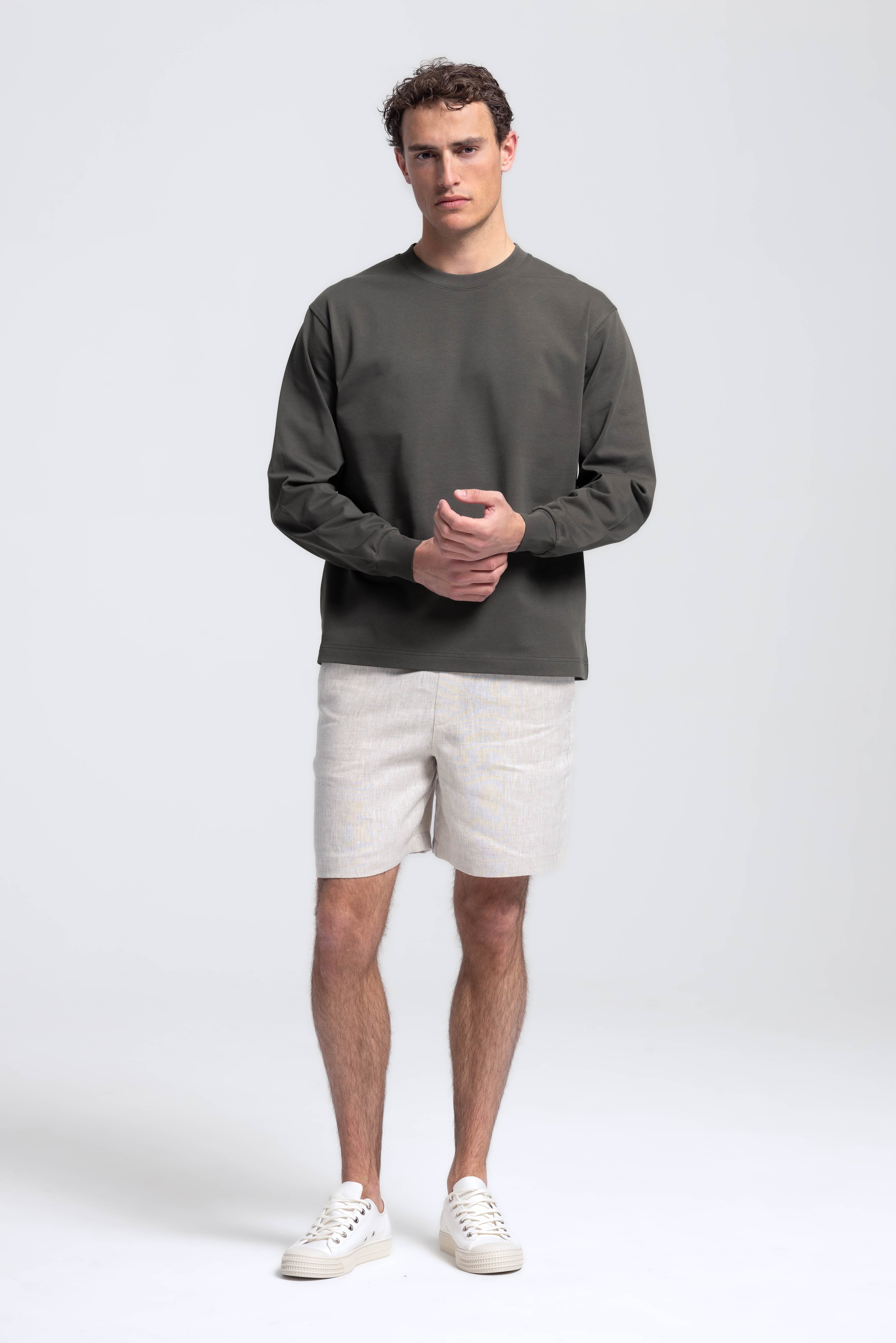 Heavyweight Longsleeve T-Shirt - Donkergroen