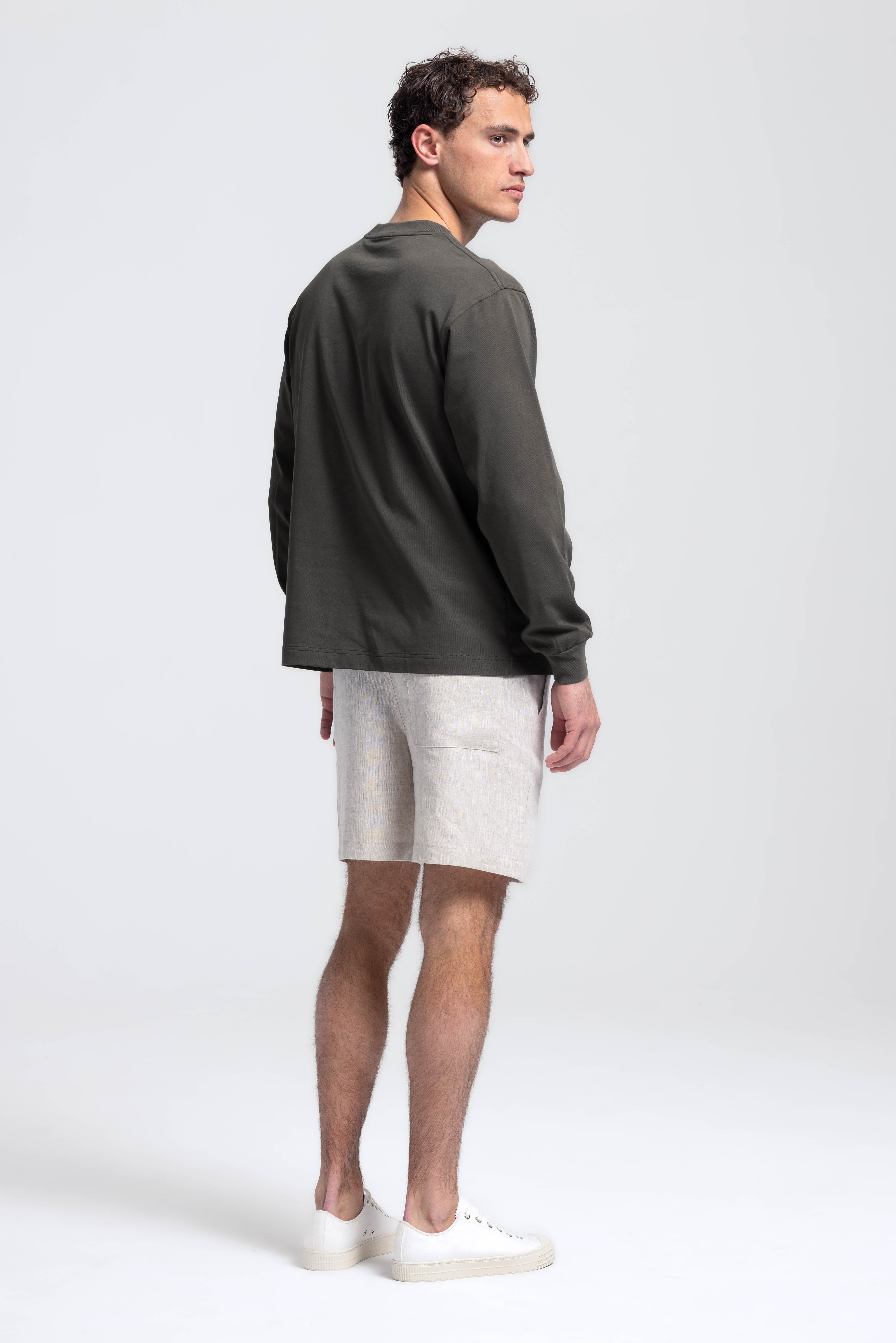 Heavyweight Longsleeve T-Shirt - Donkergroen