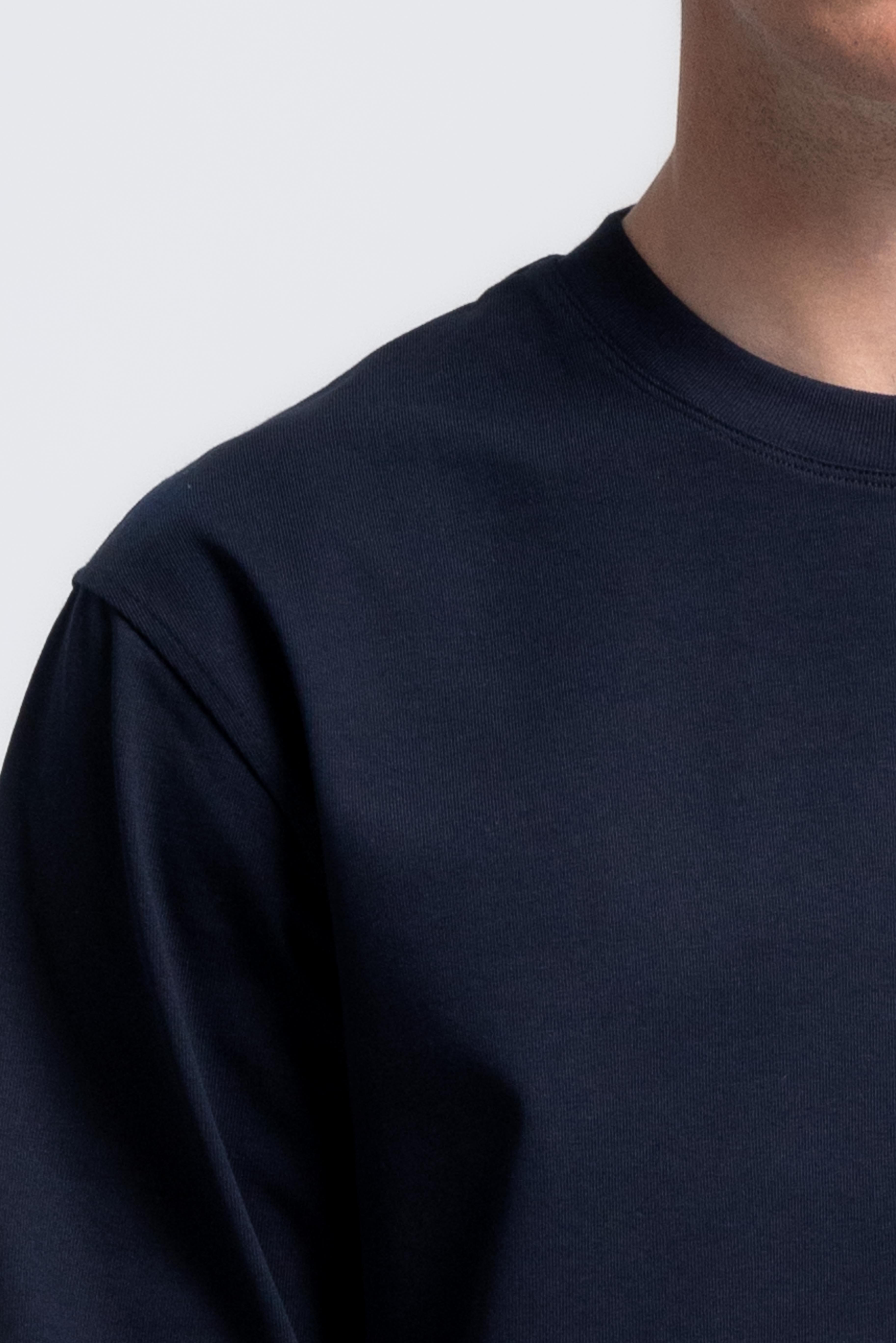 Heavyweight Longsleeve T-Shirt - Donkerblauw