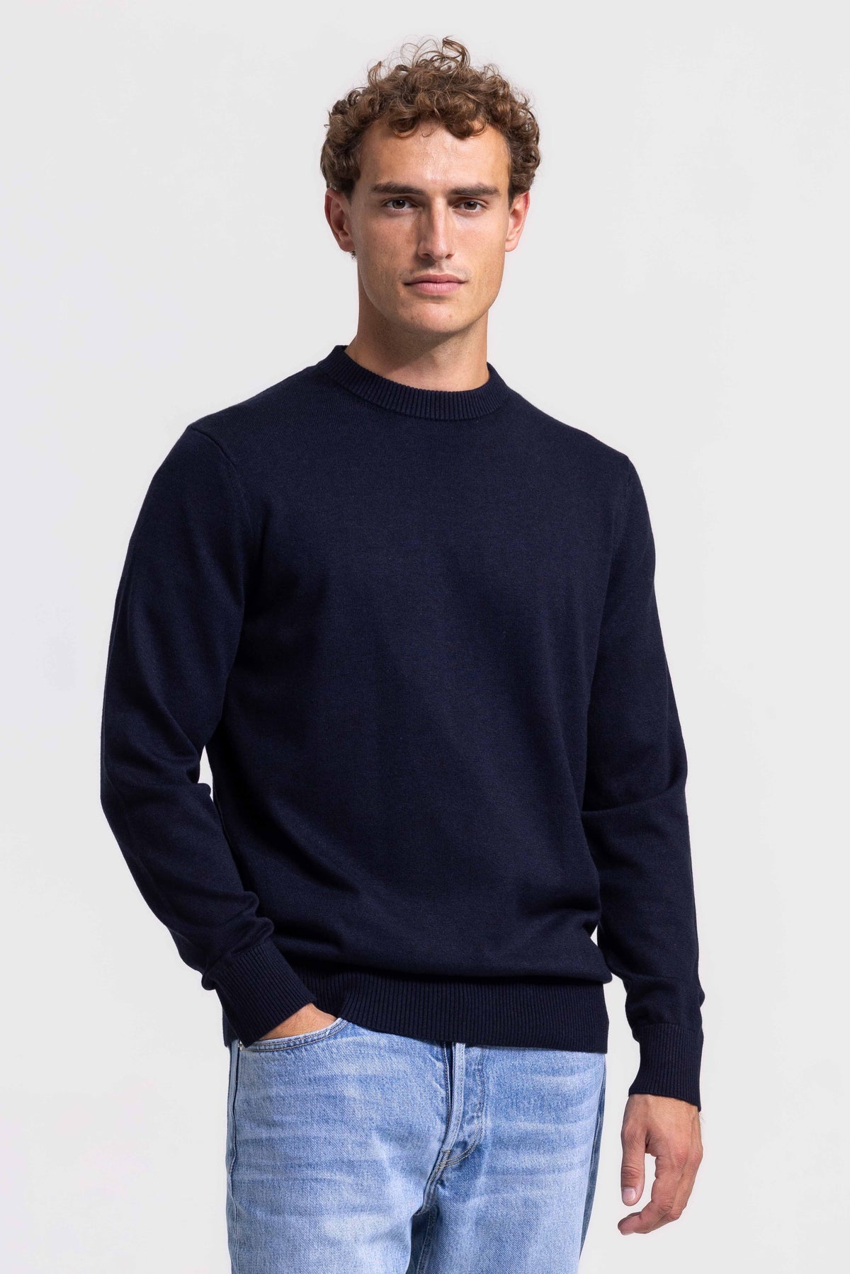 Crewneck trui - Donkerblauw