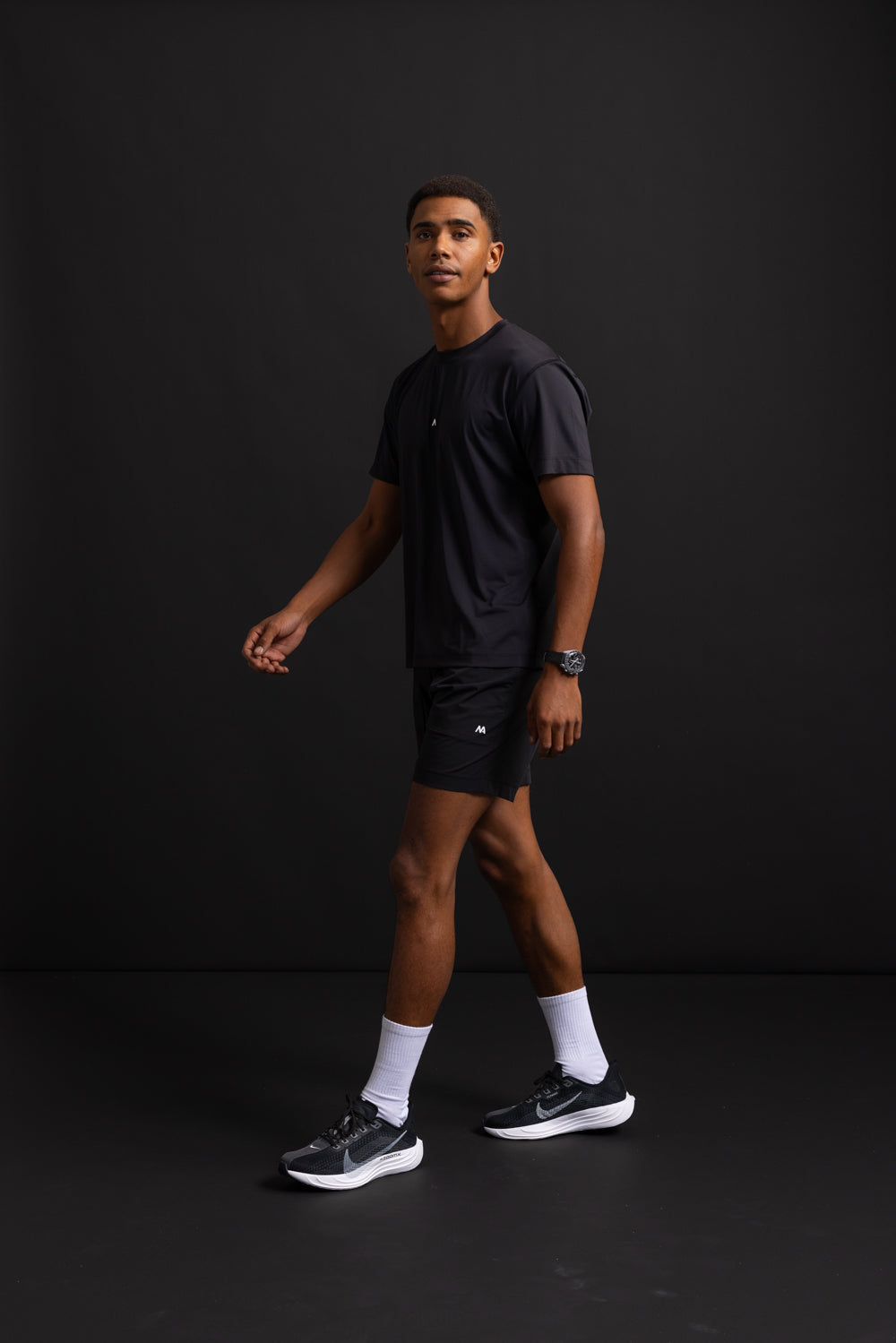 Black Men’s sport shorts. Stylish and comfortable sports shorts for any workout in a black colour.
