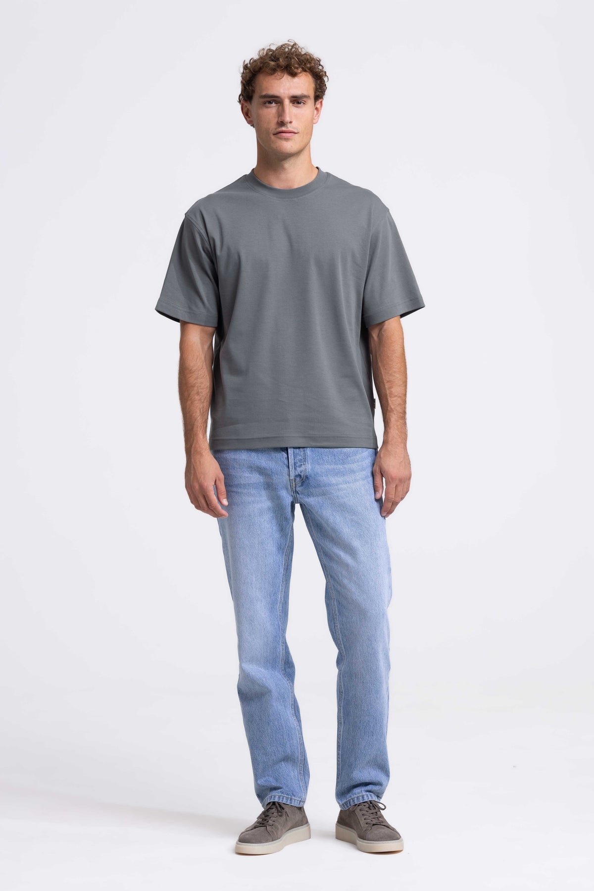 Signature Interlock T-shirt - Dark Taupe