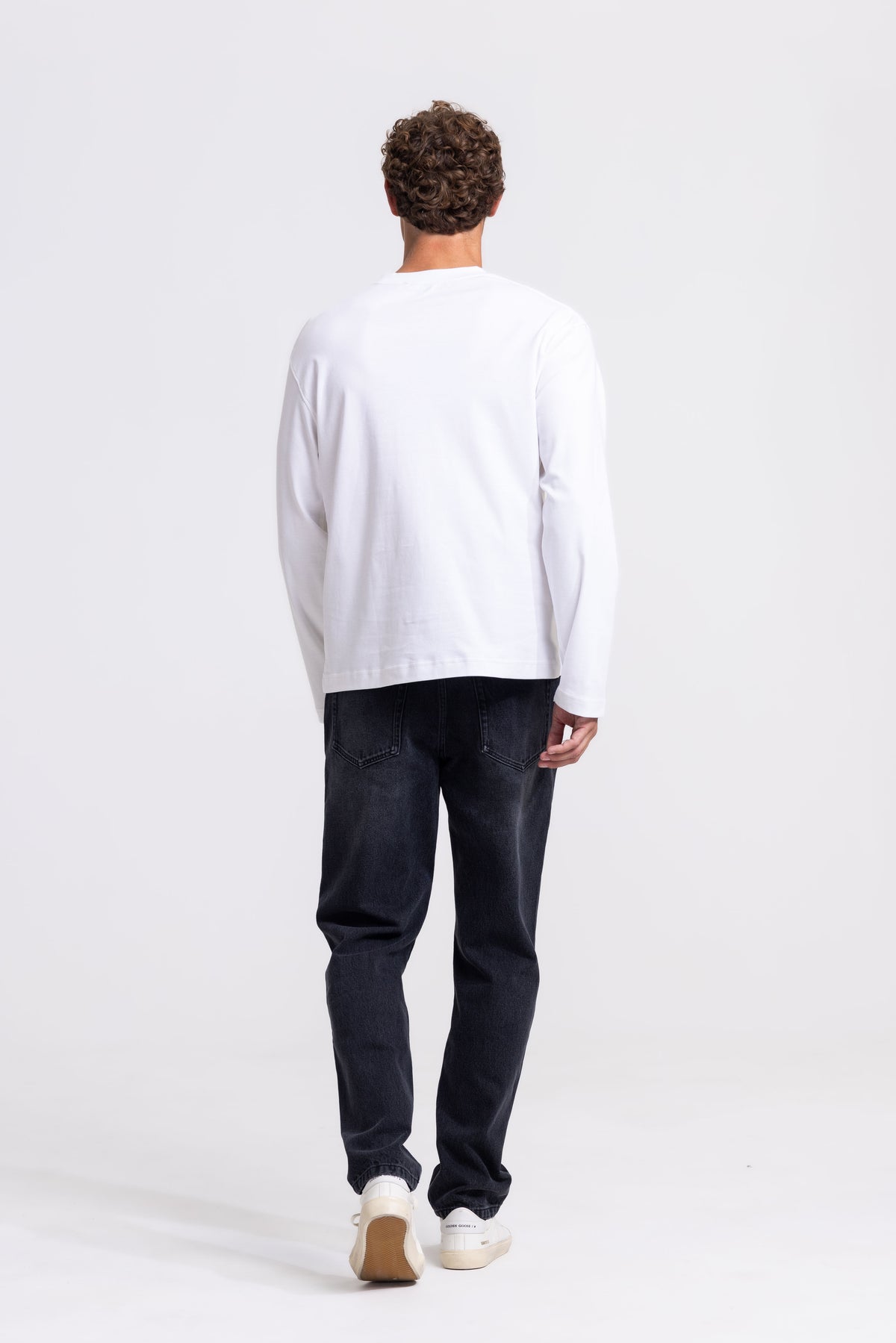 Premium Langarmshirt Interlock Weiß