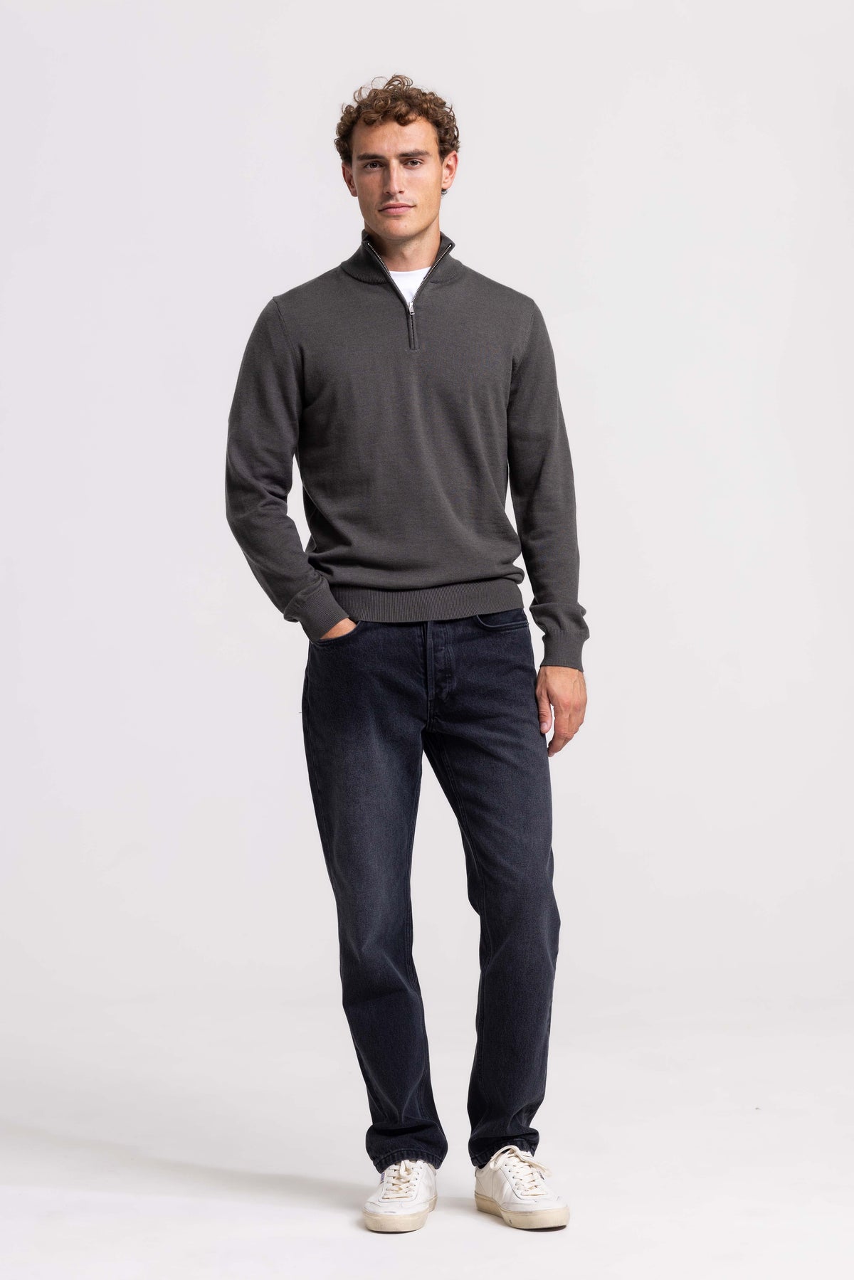 Quarter-zip - Olive Green