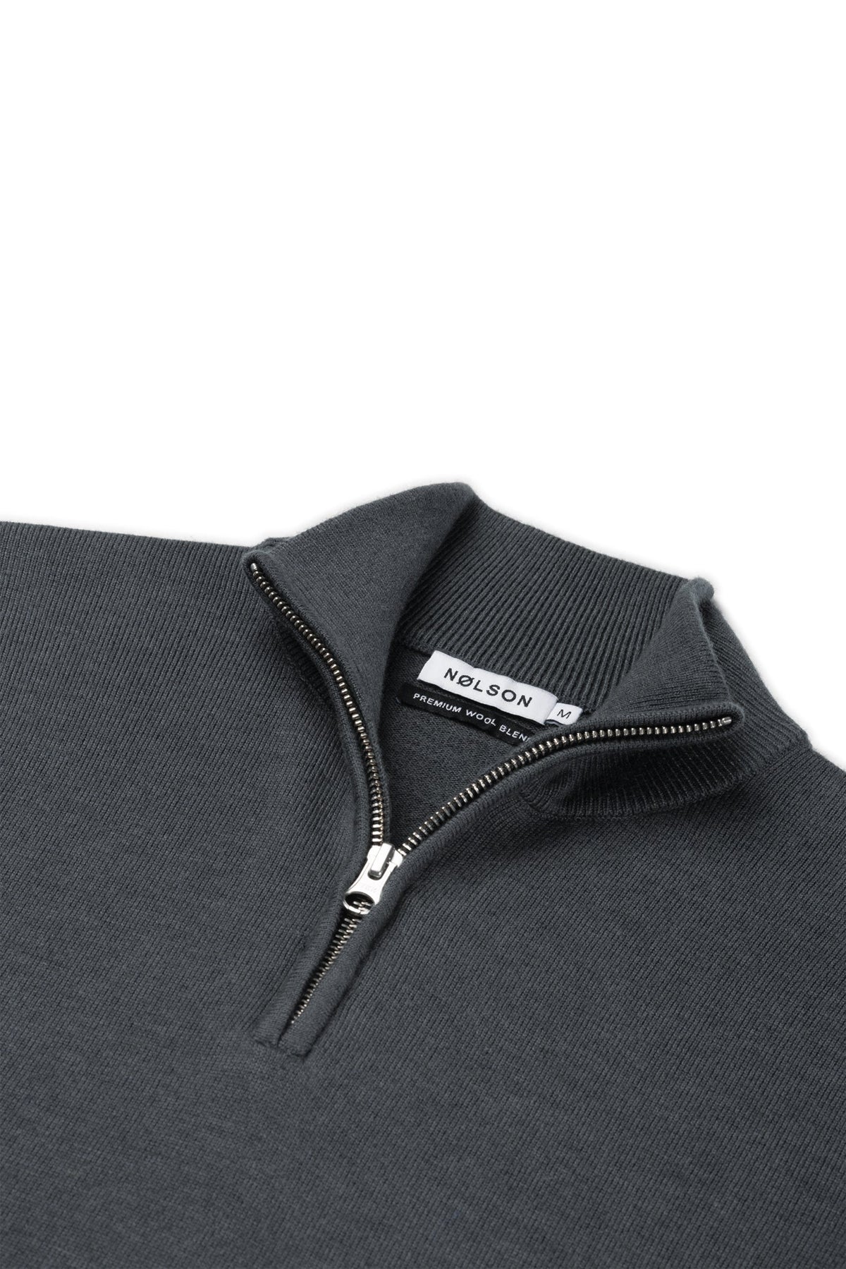 Quarter-zip -Petrol
