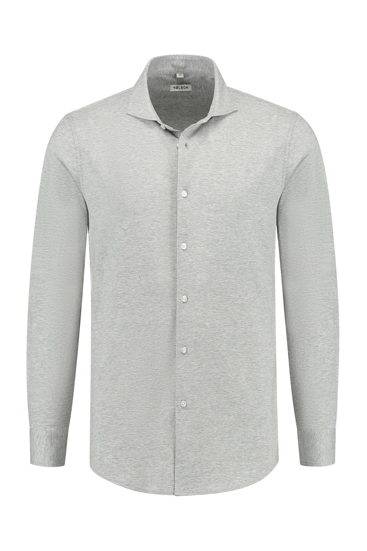 Sträcka grijs stretch overhemd