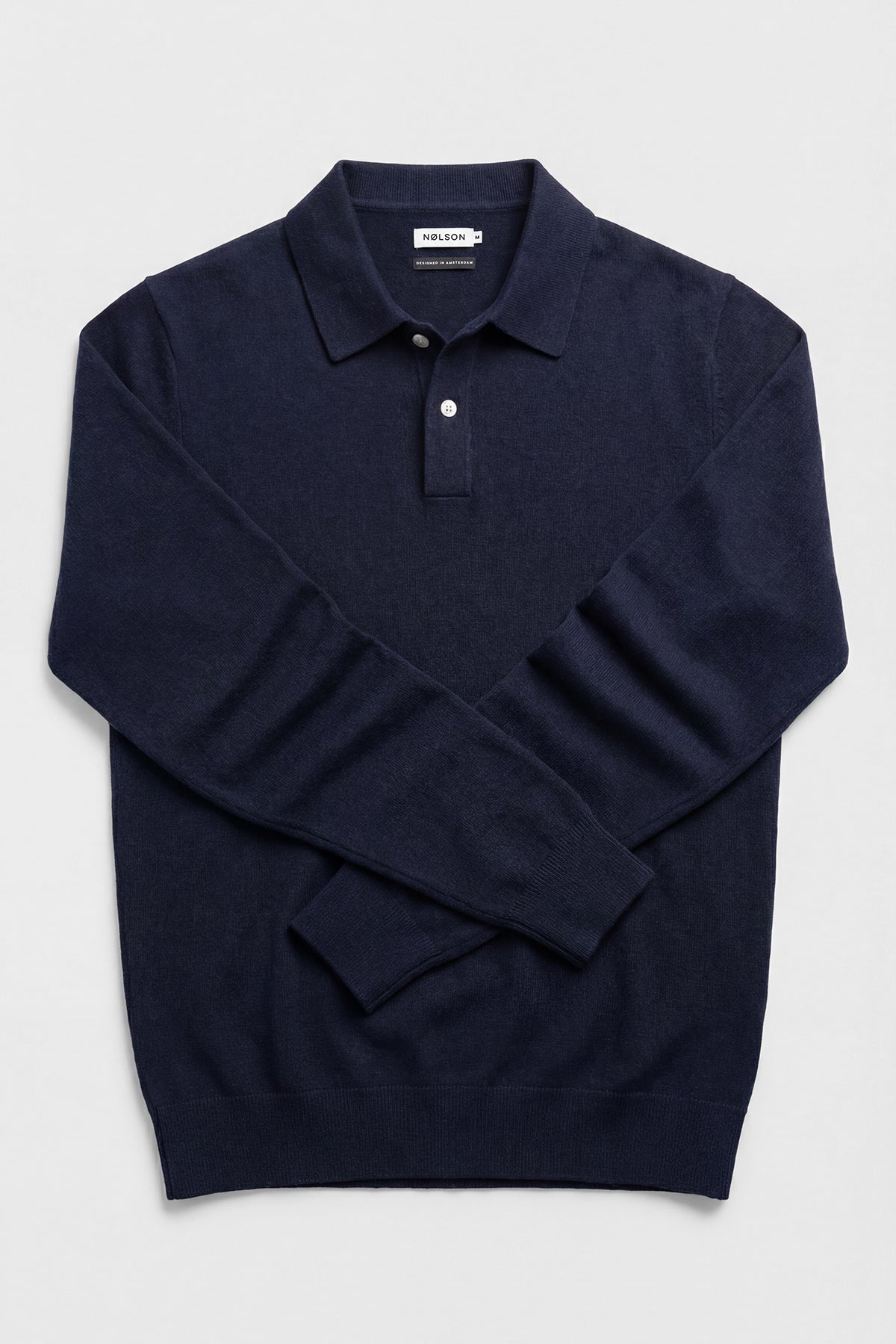 Knitted Polo Dark Blue