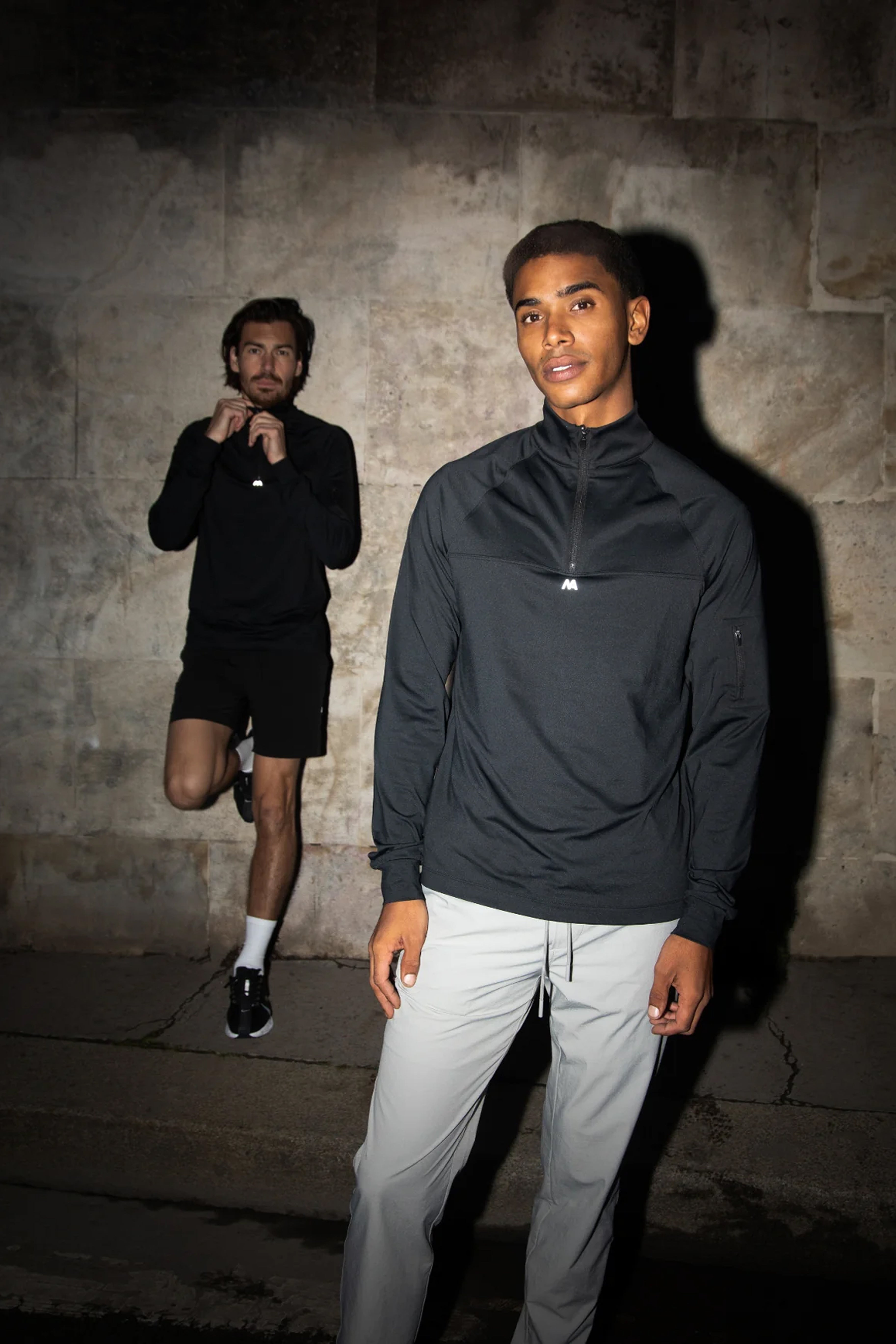 Active Zip Zwart