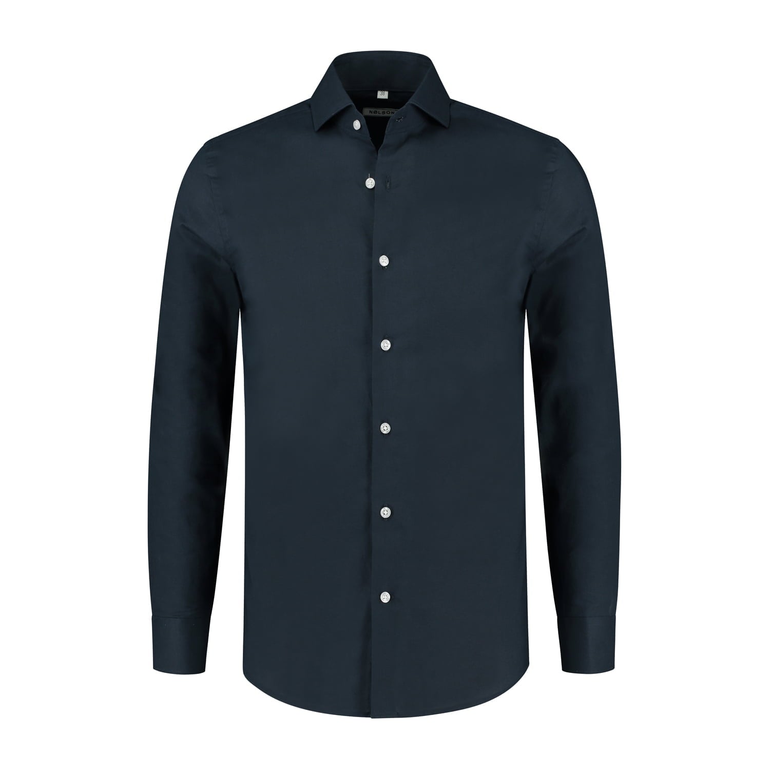 navy linen shirt - NØLSON