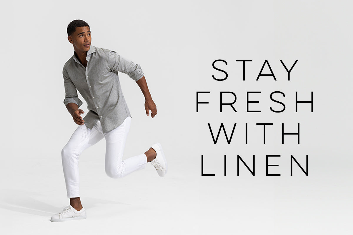 mens linen shirt, stay fresh with linen at Nølson 