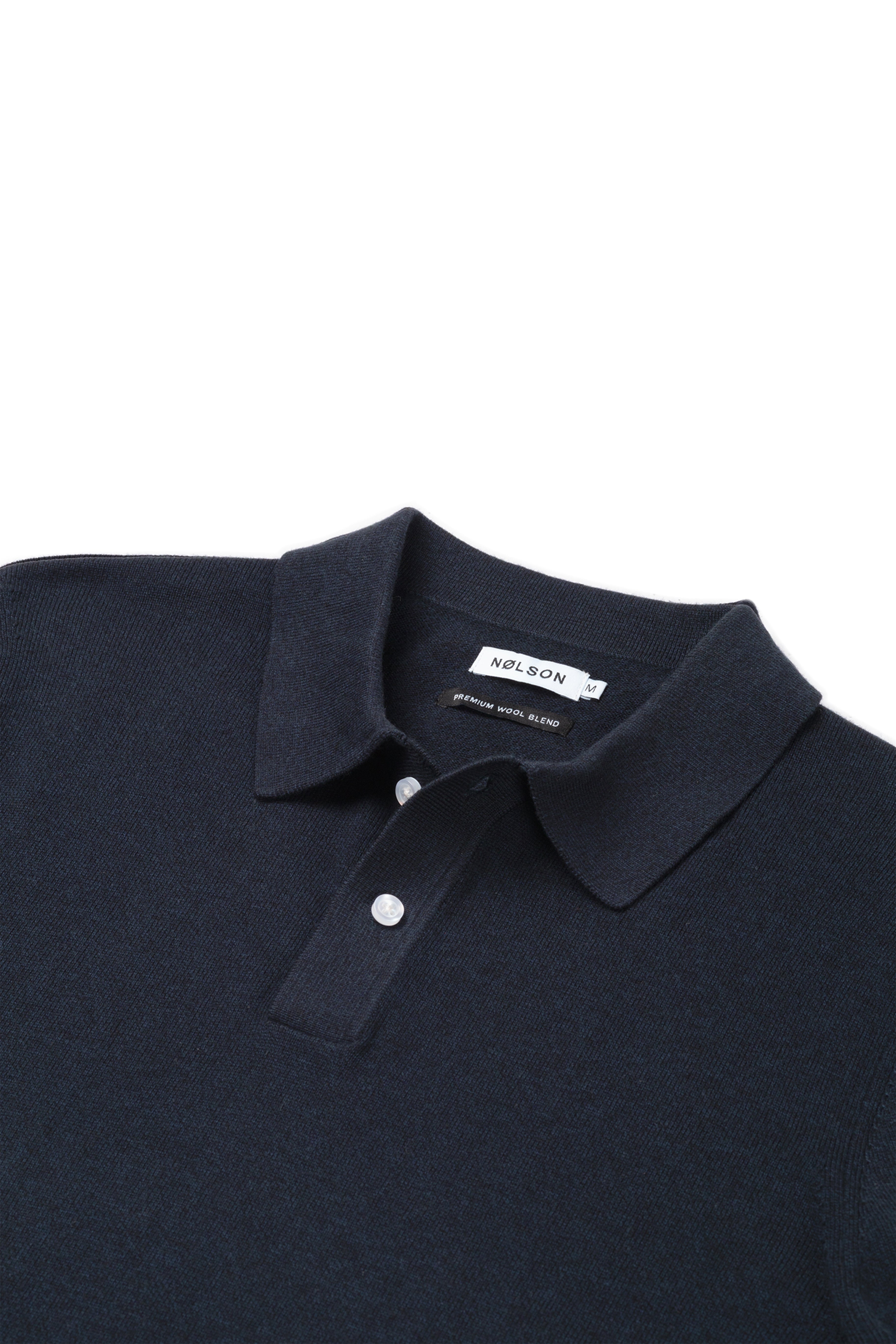 Knitted Polo Dark Blue