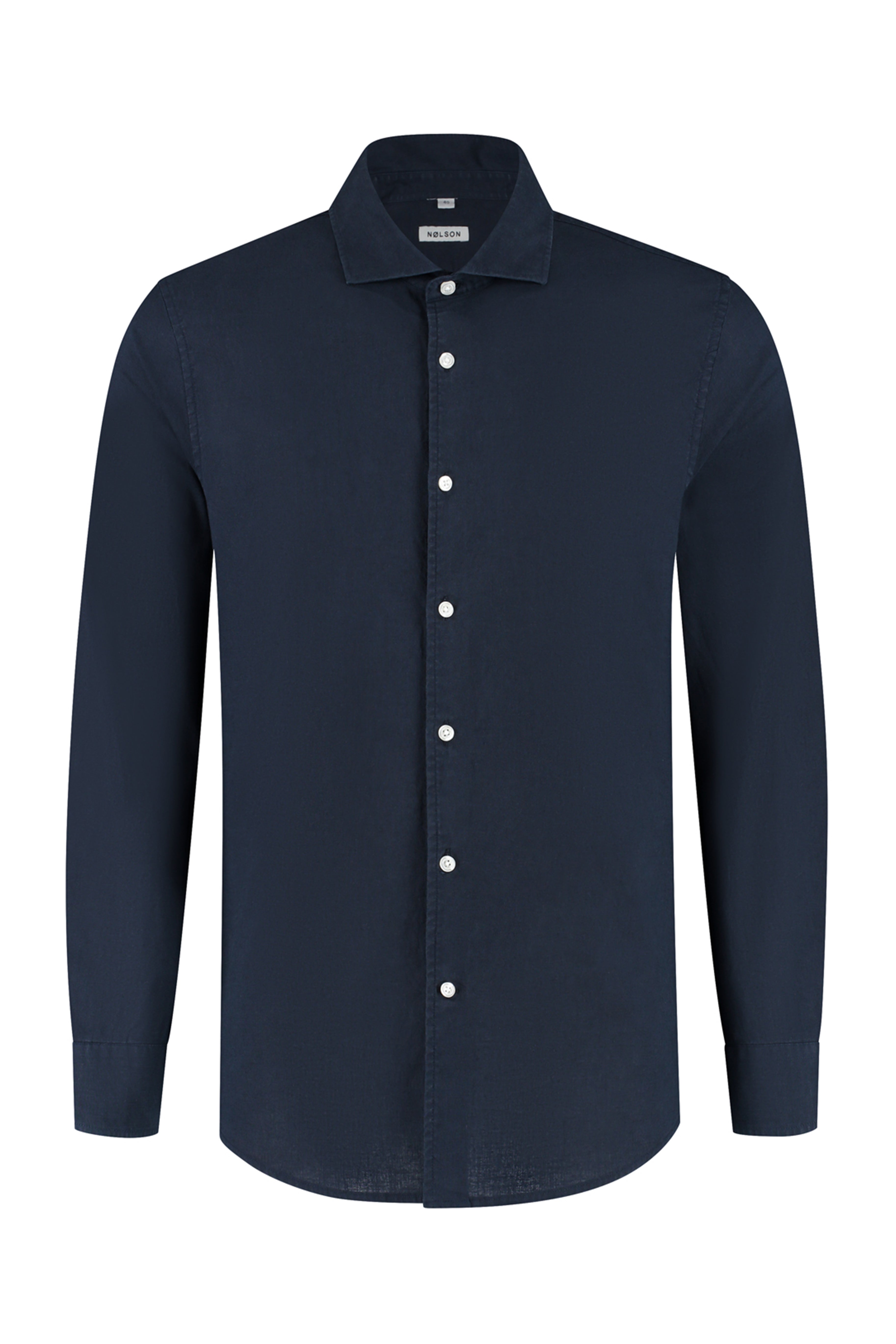 Lindo donkerblauw linnen overhemd