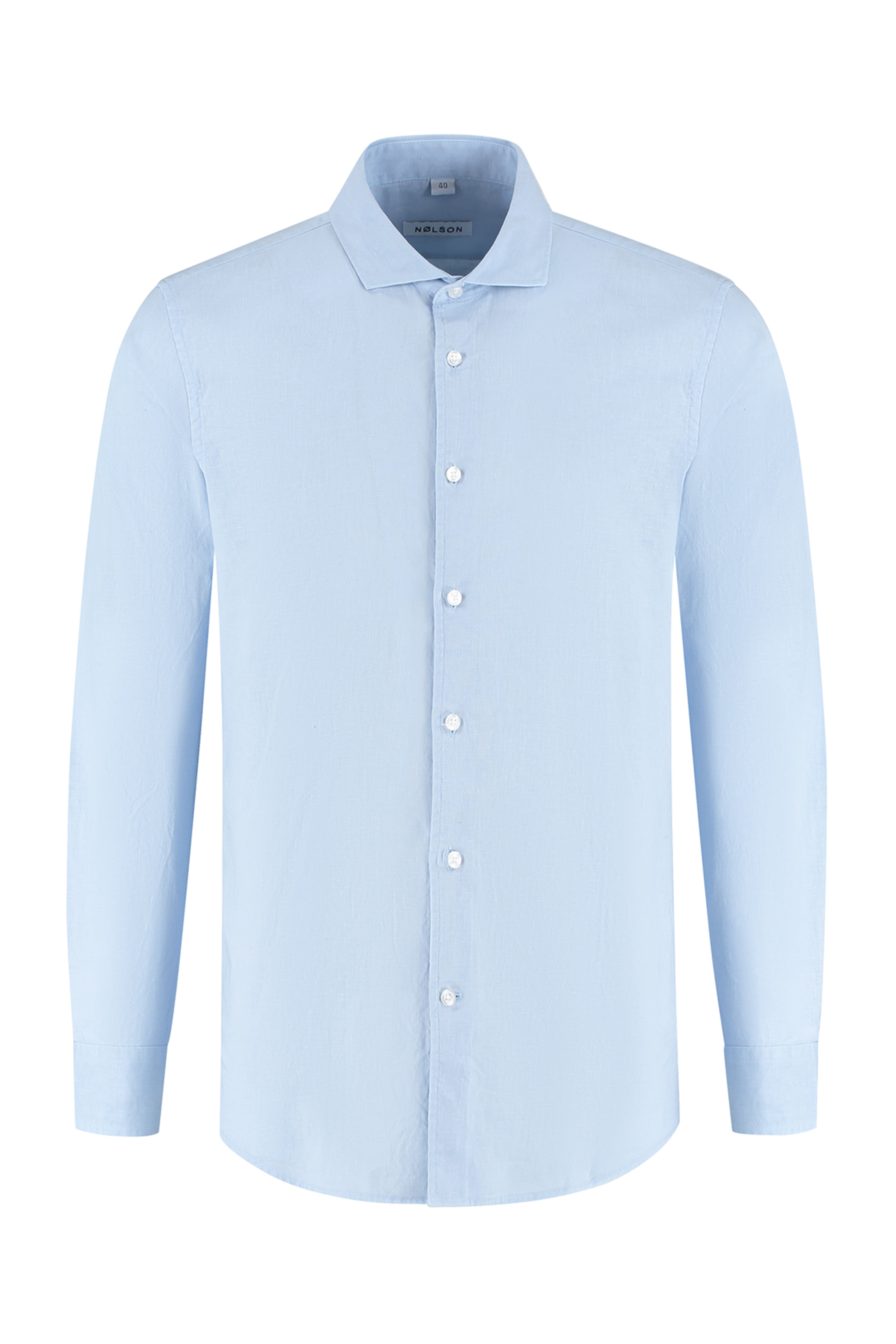 Lindo Light Blue Linen Shirt