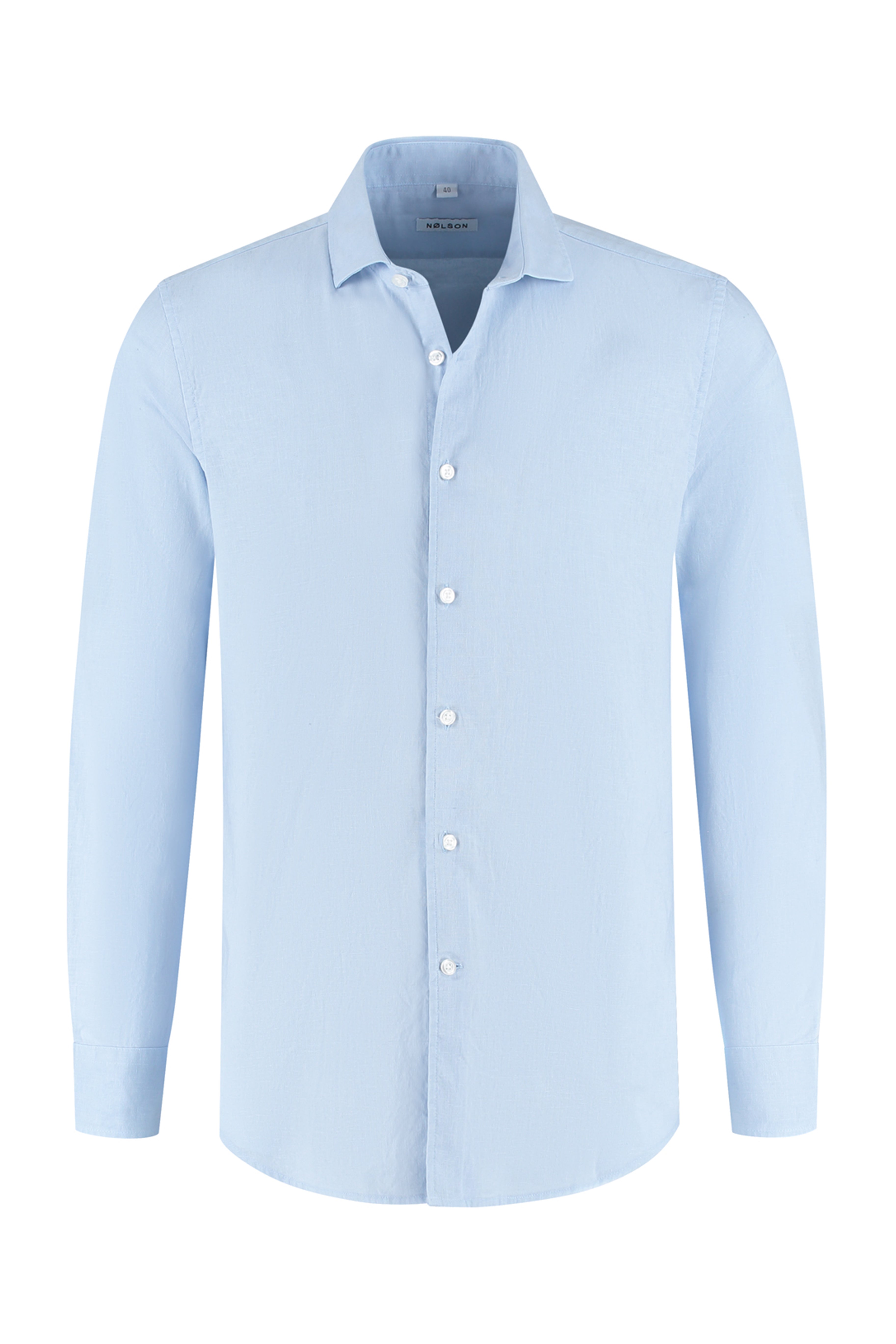 Lindo Light Blue Linen Shirt