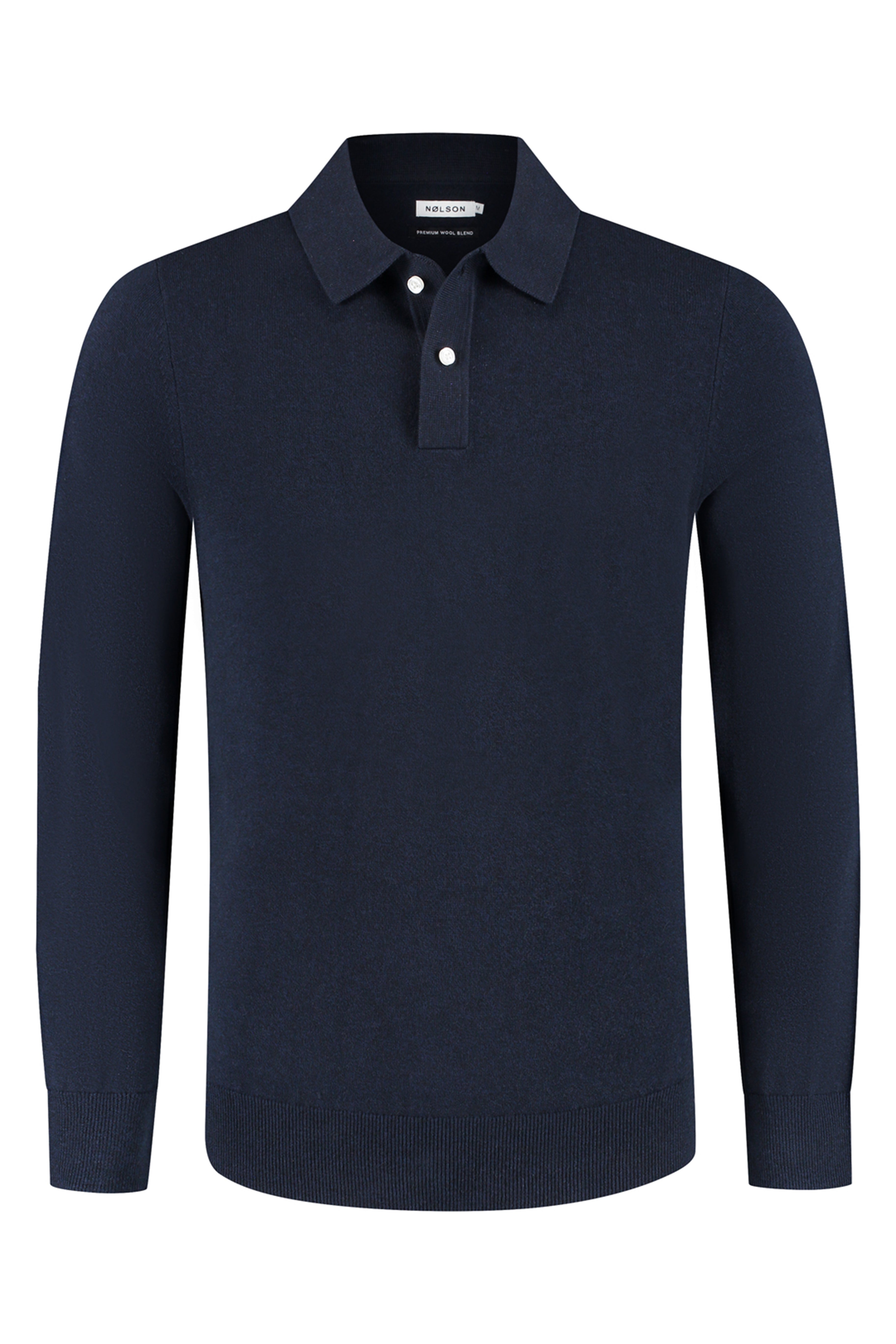 Knitted Polo Dark Blue