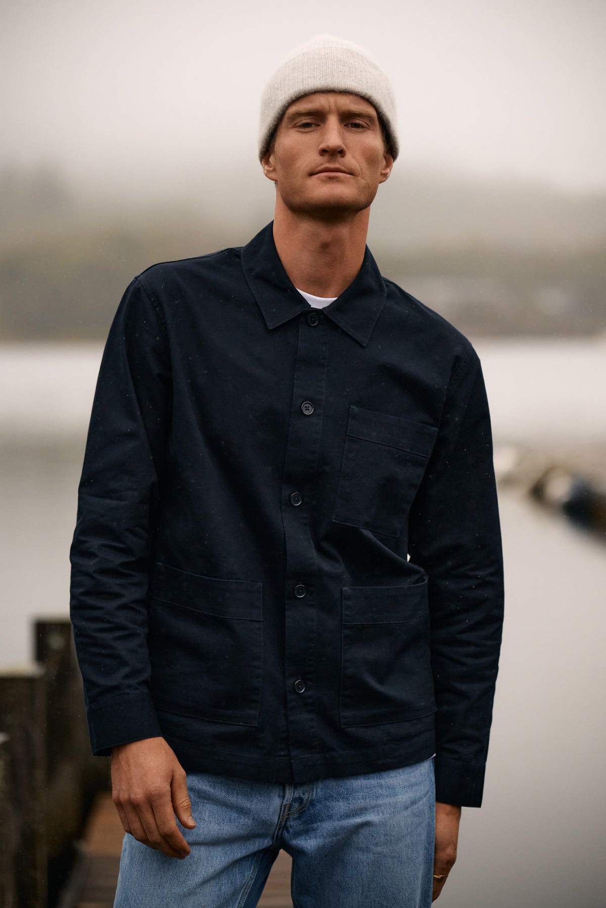 Donkerblauw overshirt
