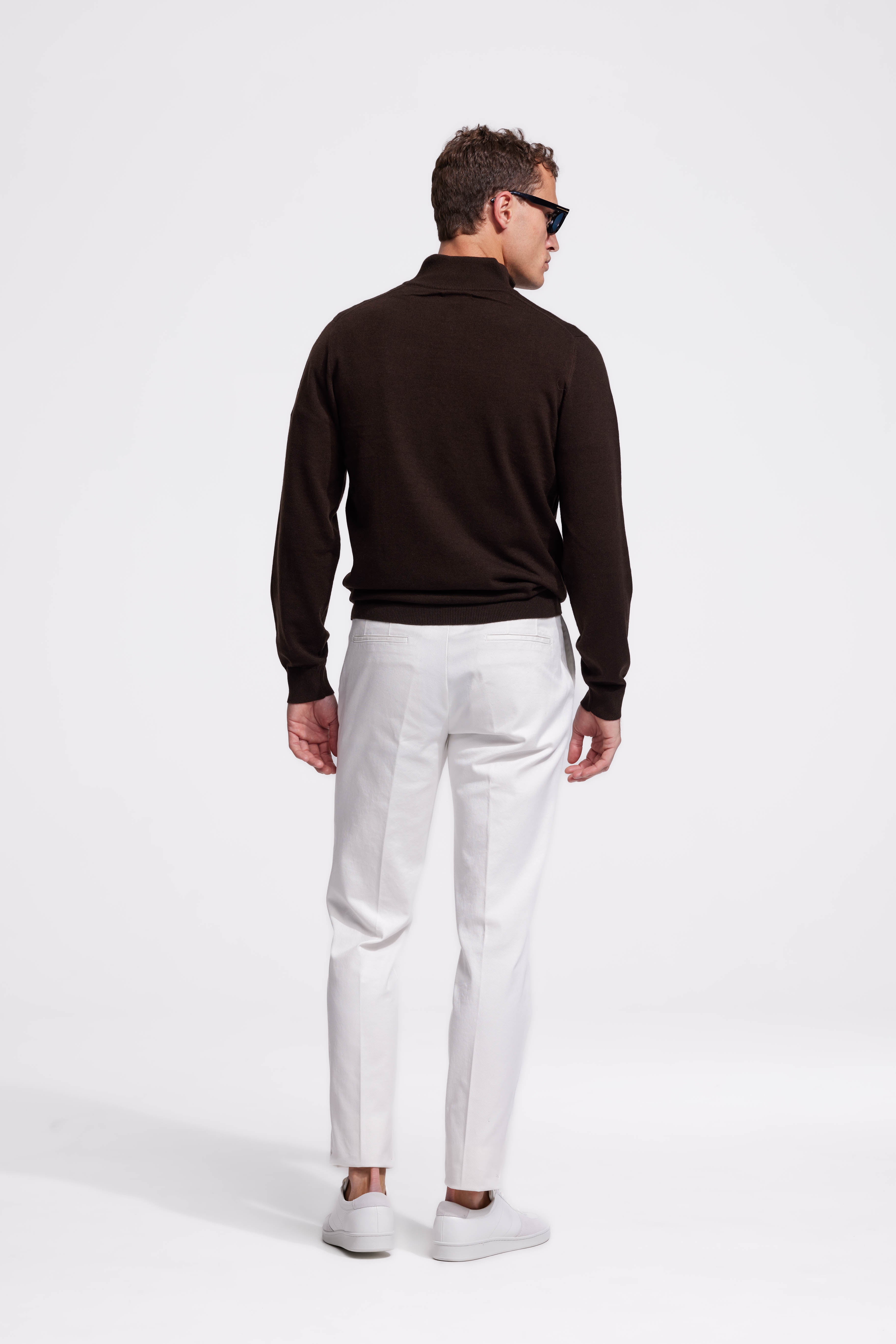 Bruine Quarter-zip