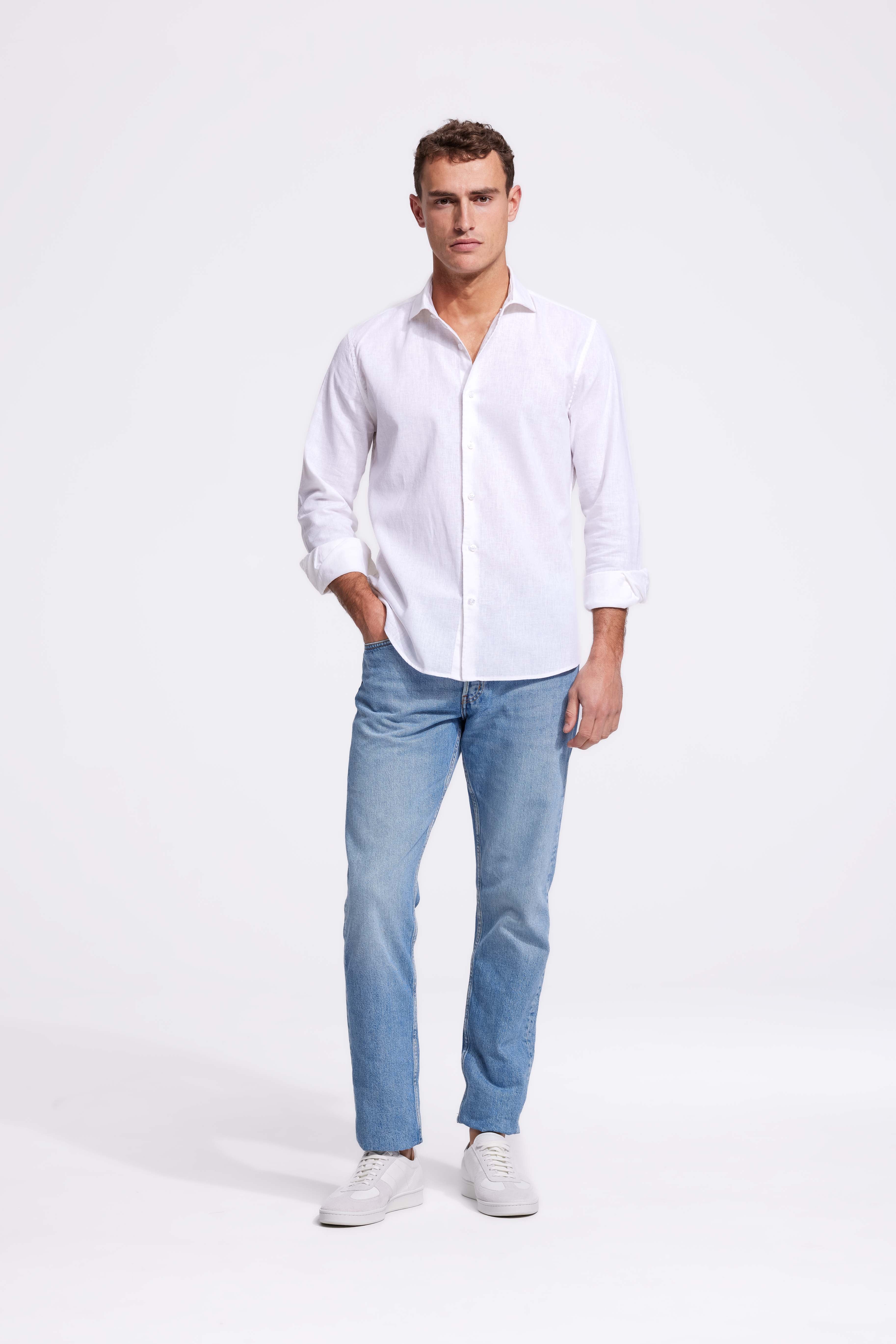 white linen shirt from NØLSON - nolson