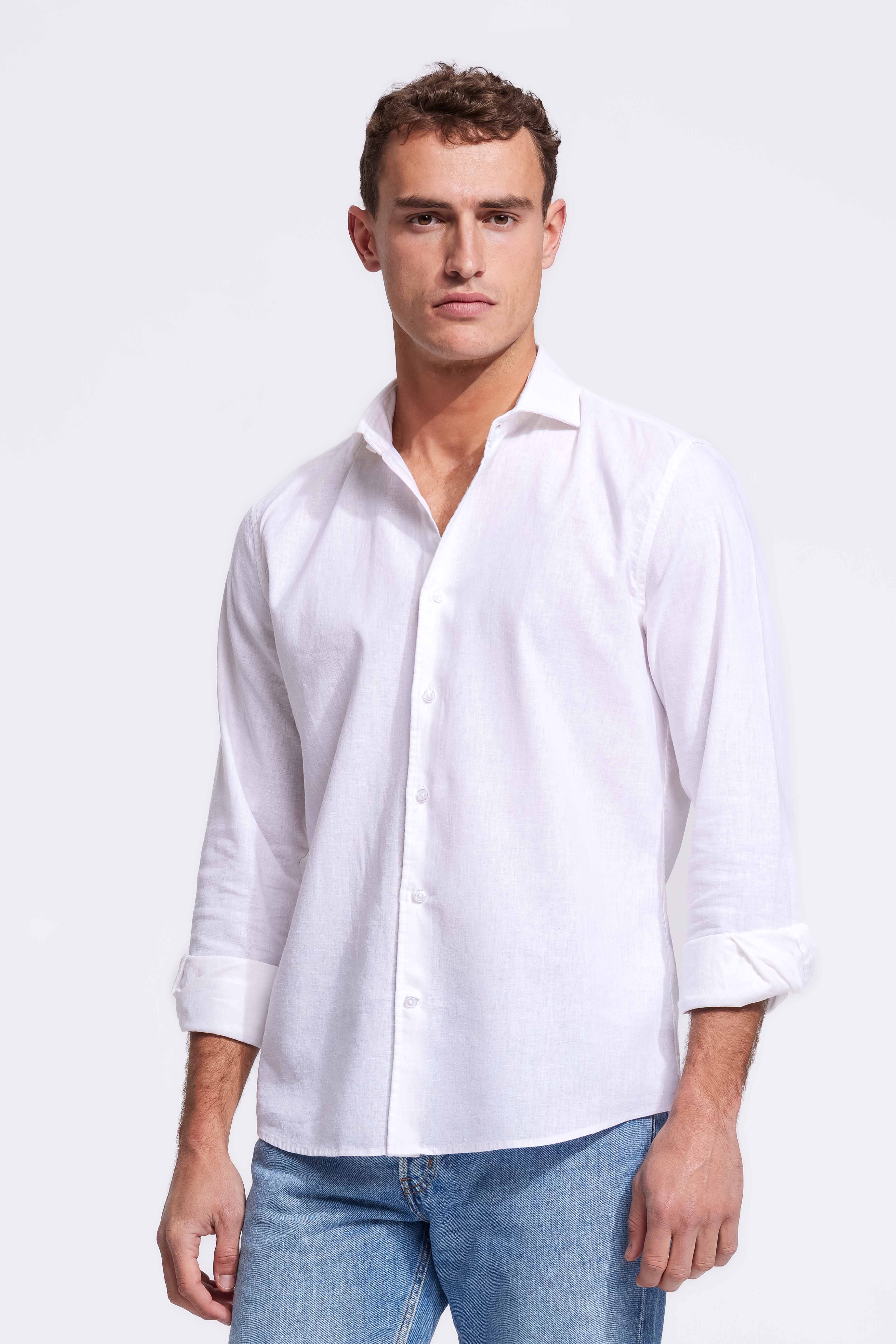 white linen shirt from NØLSON - nolson