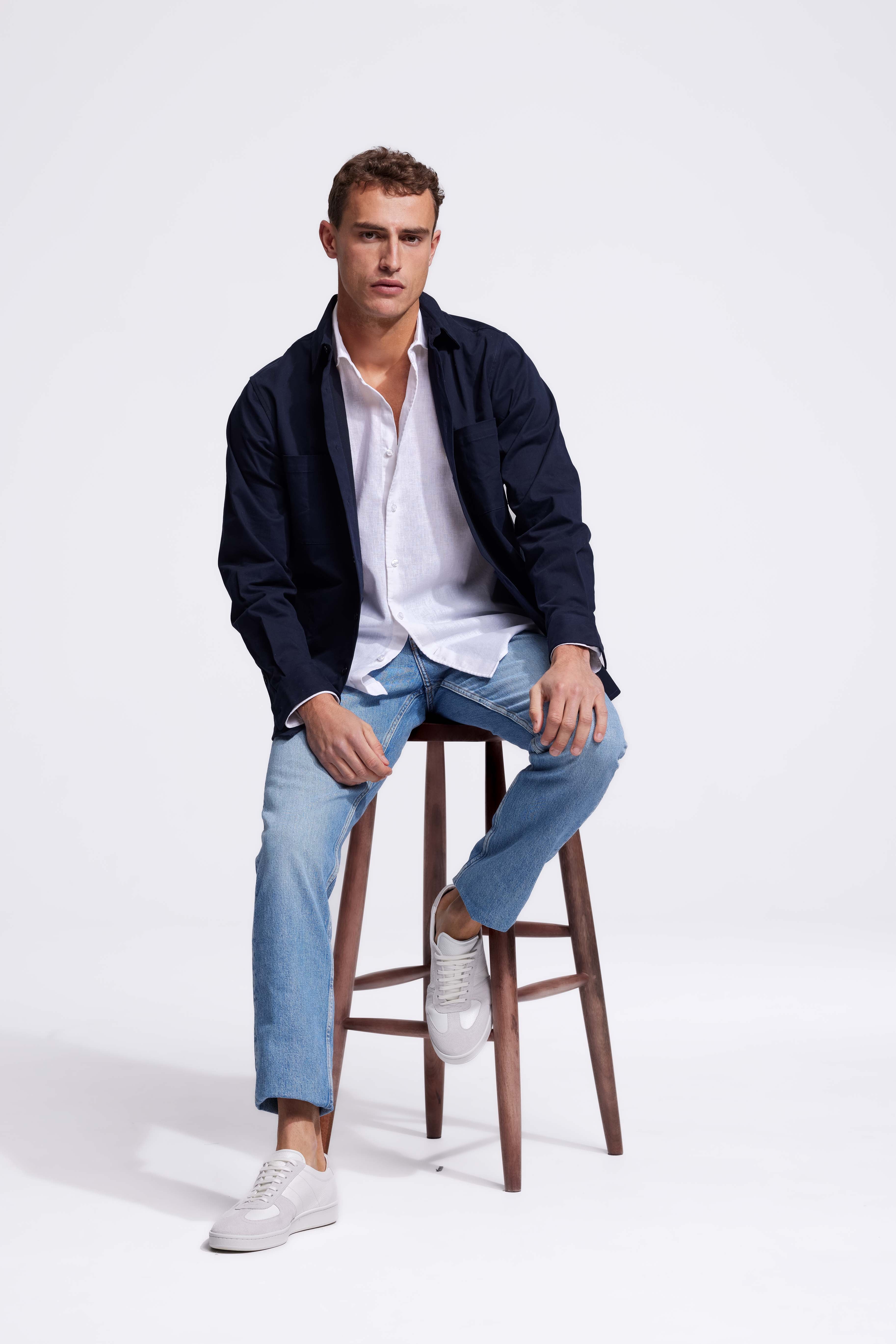Lindo White Linen Shirt