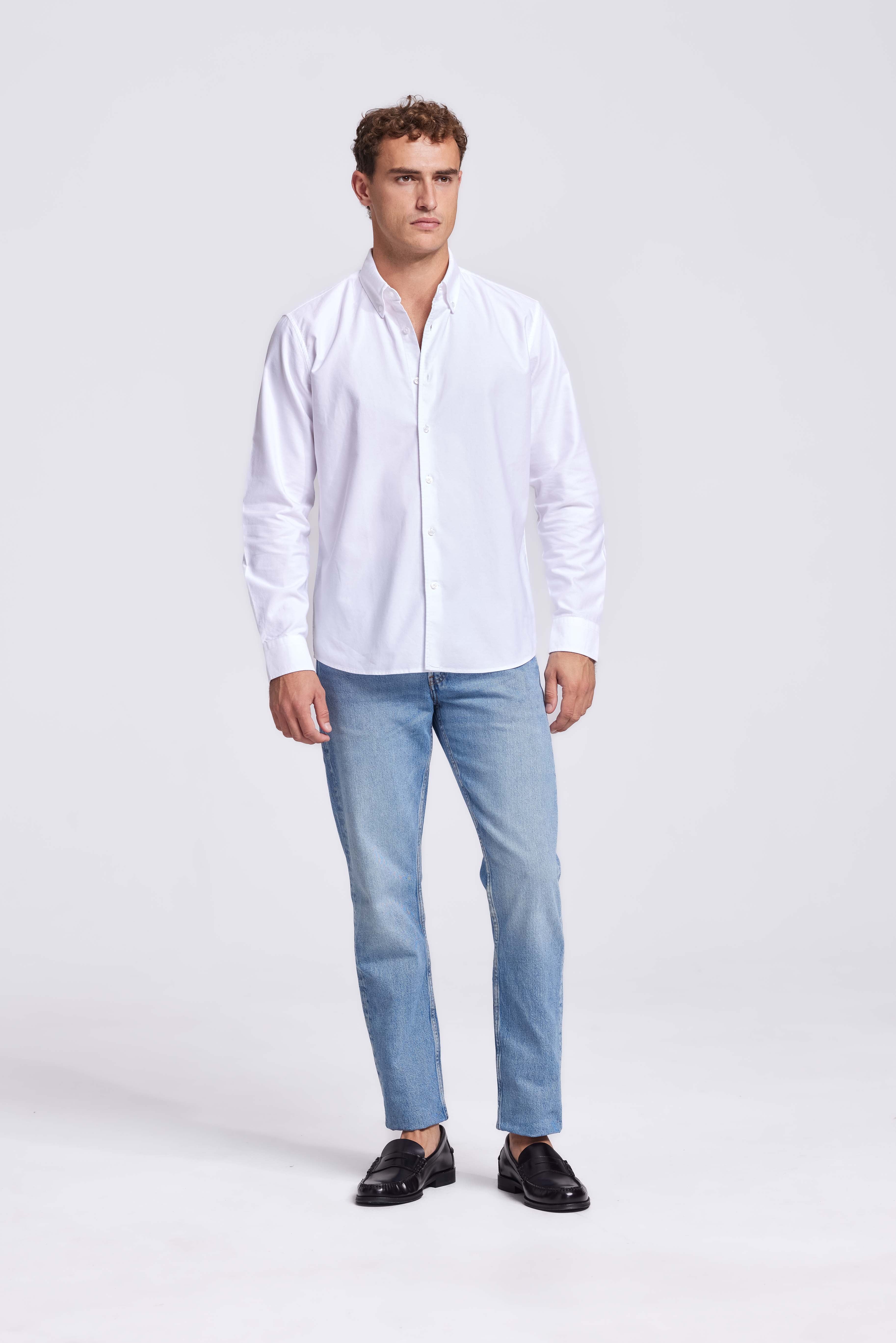 Wit Button Down Overhemd