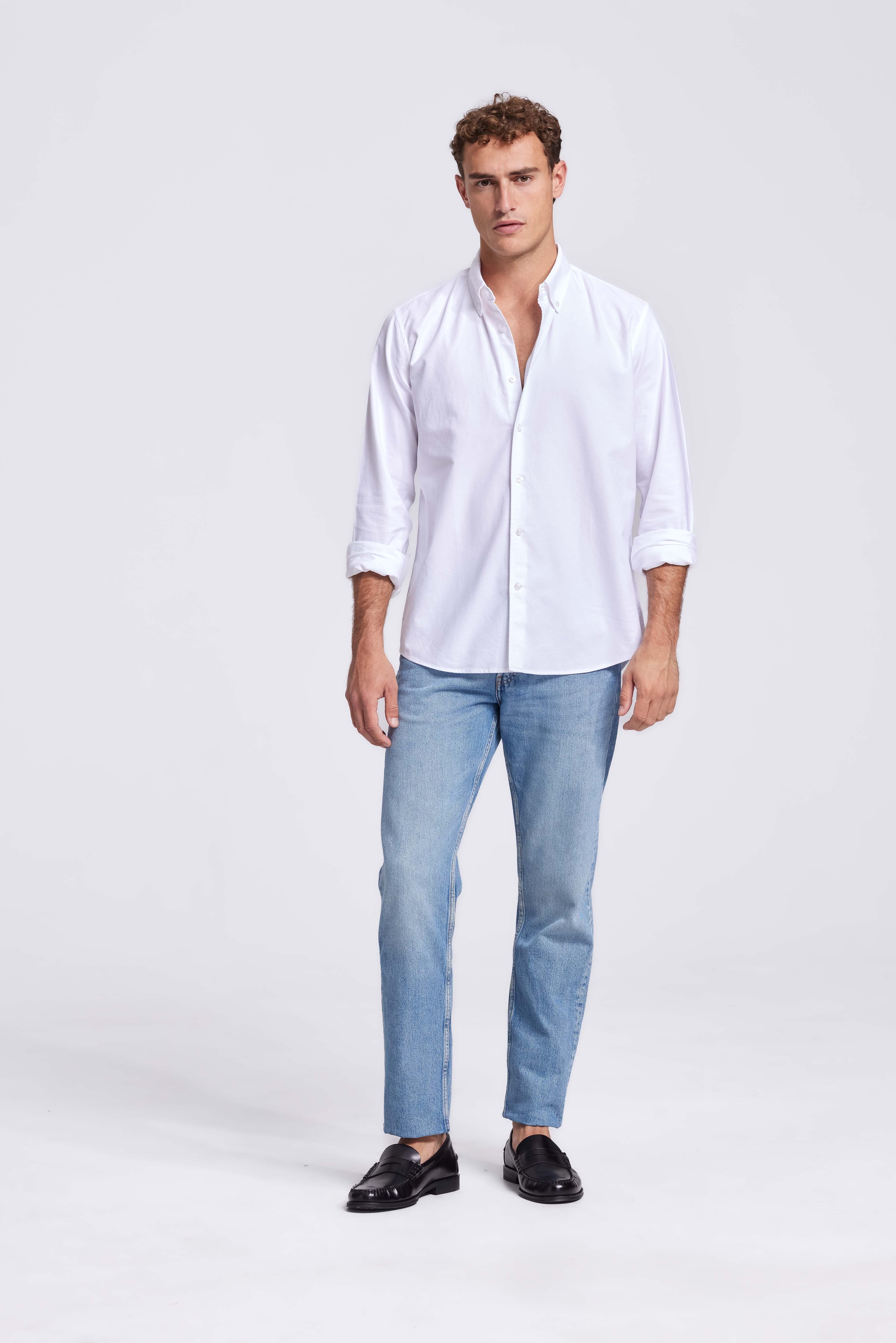 Wit Button Down Overhemd