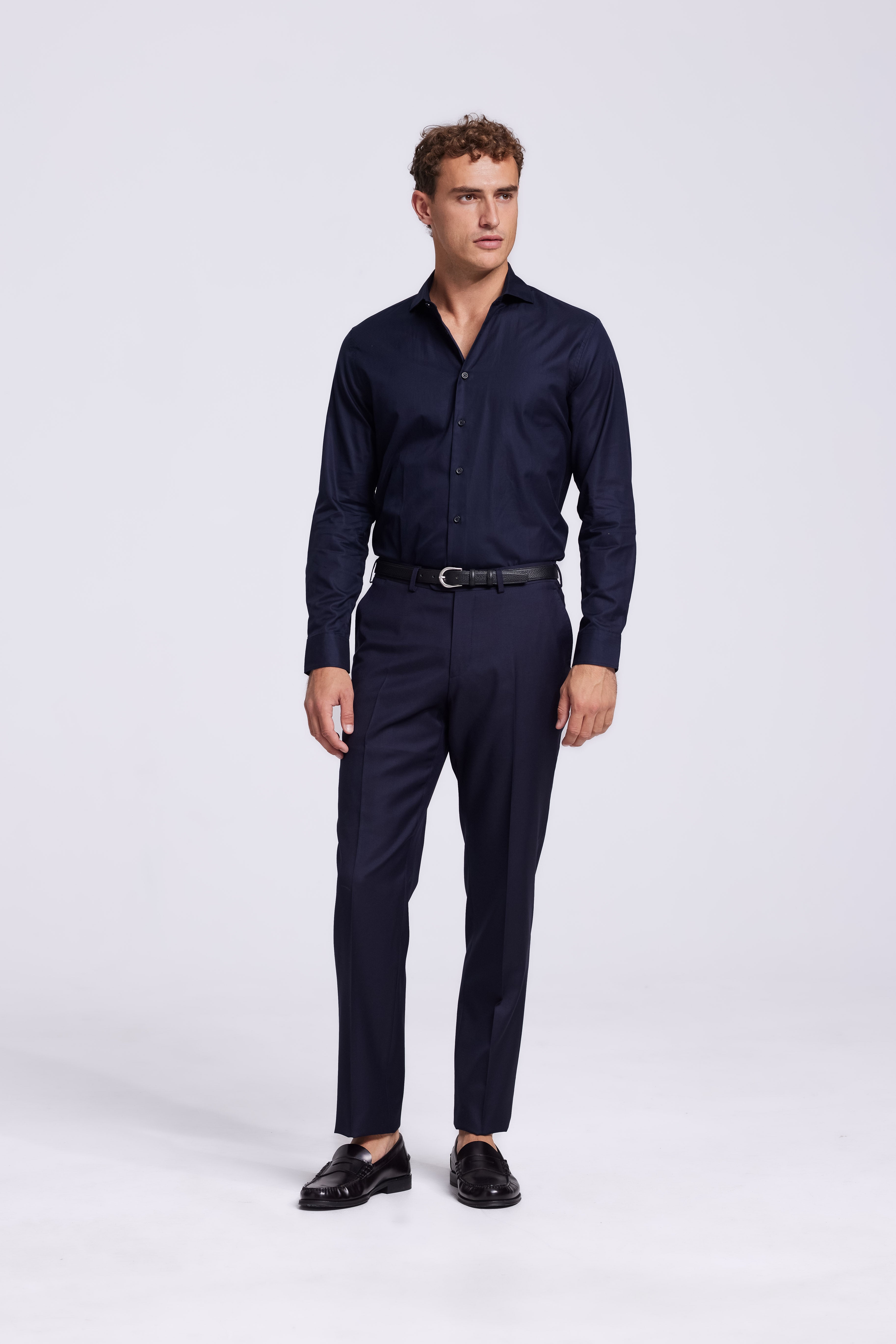 Business shirt dark blue for men | NØLSON - NØLSON