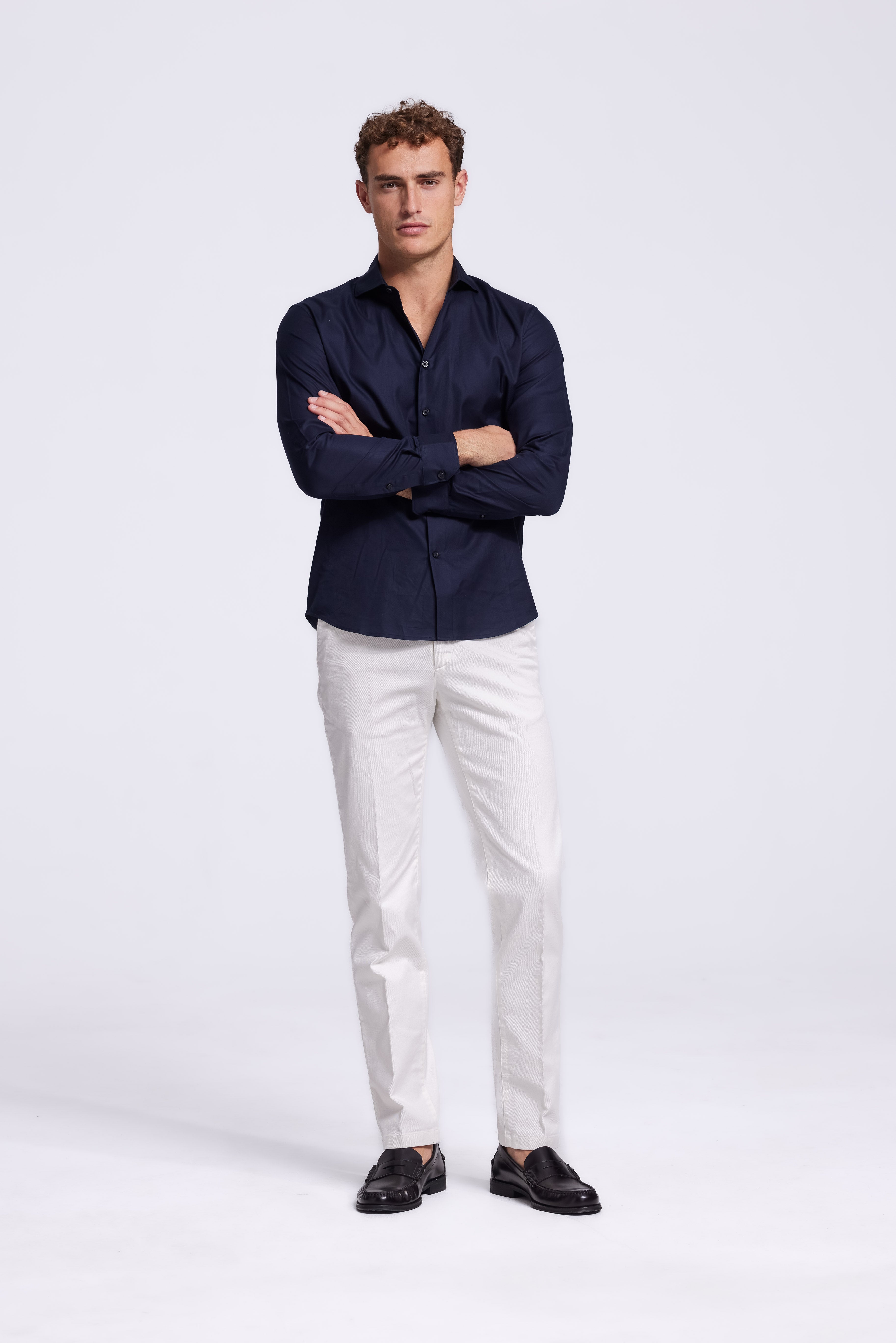 Business shirt dark blue for men | NØLSON - NØLSON