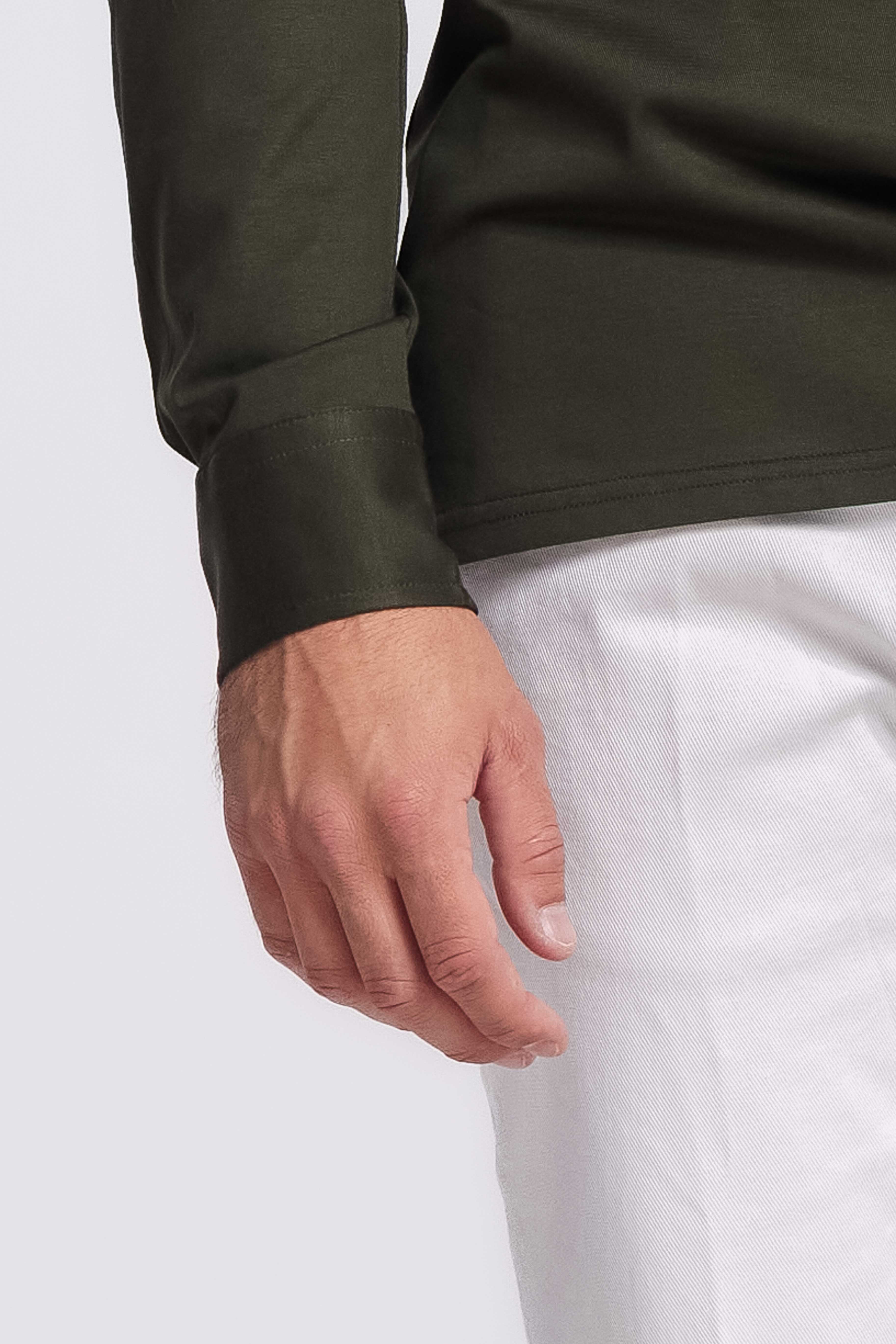 Polo Longsleeve Dark Green