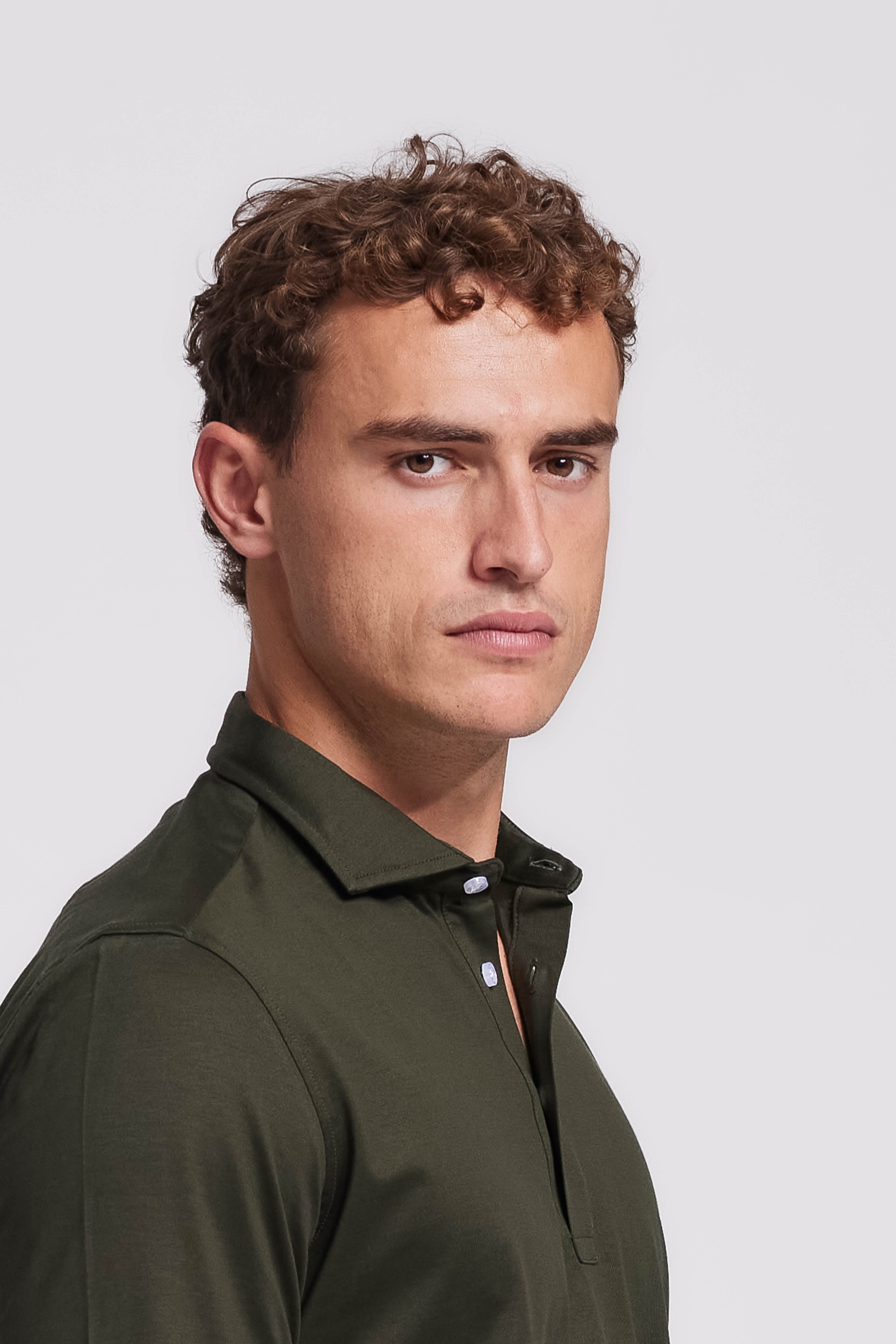 Polo Longsleeve Dark Green