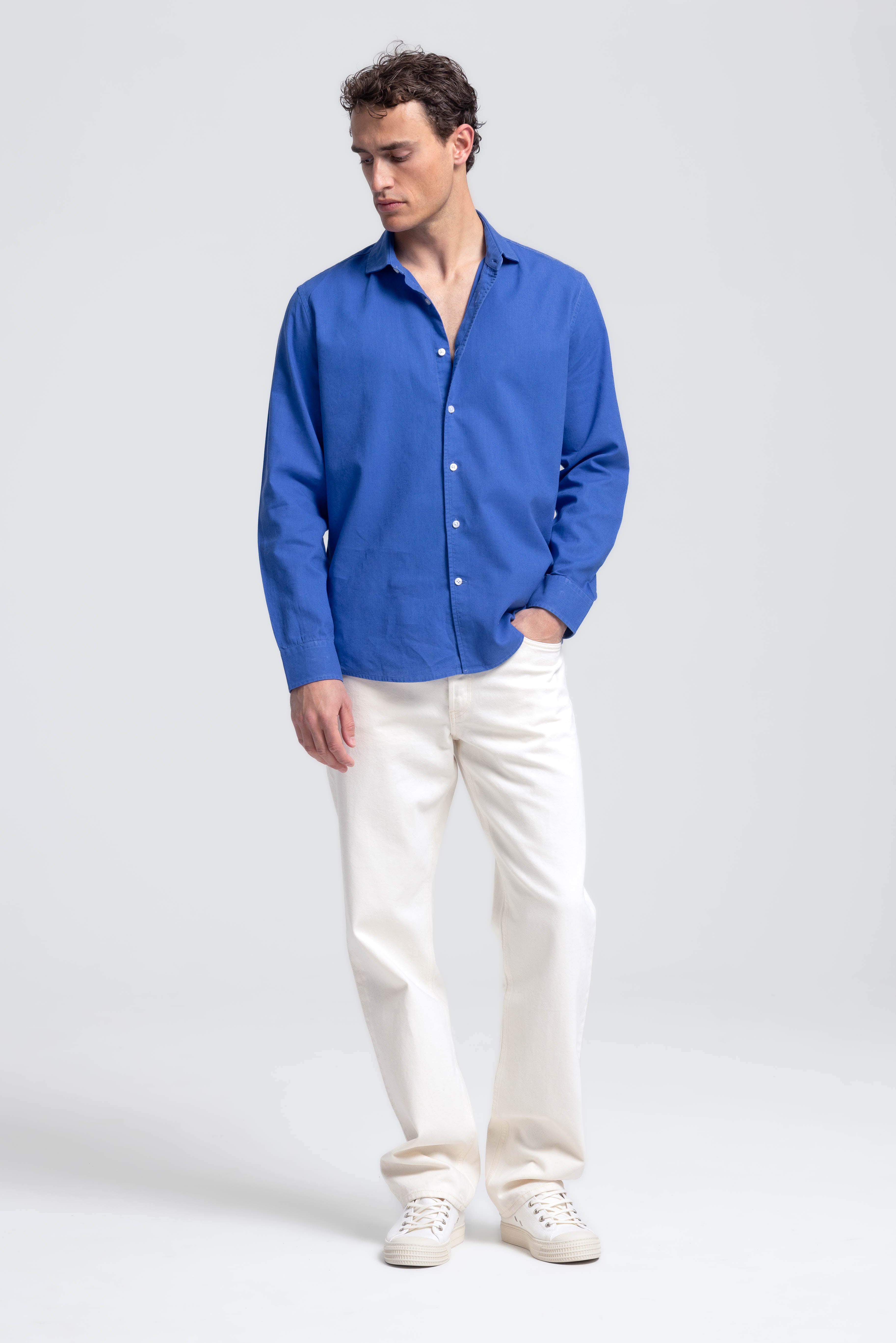 Linen Shirt Lindo Kobalt Blue