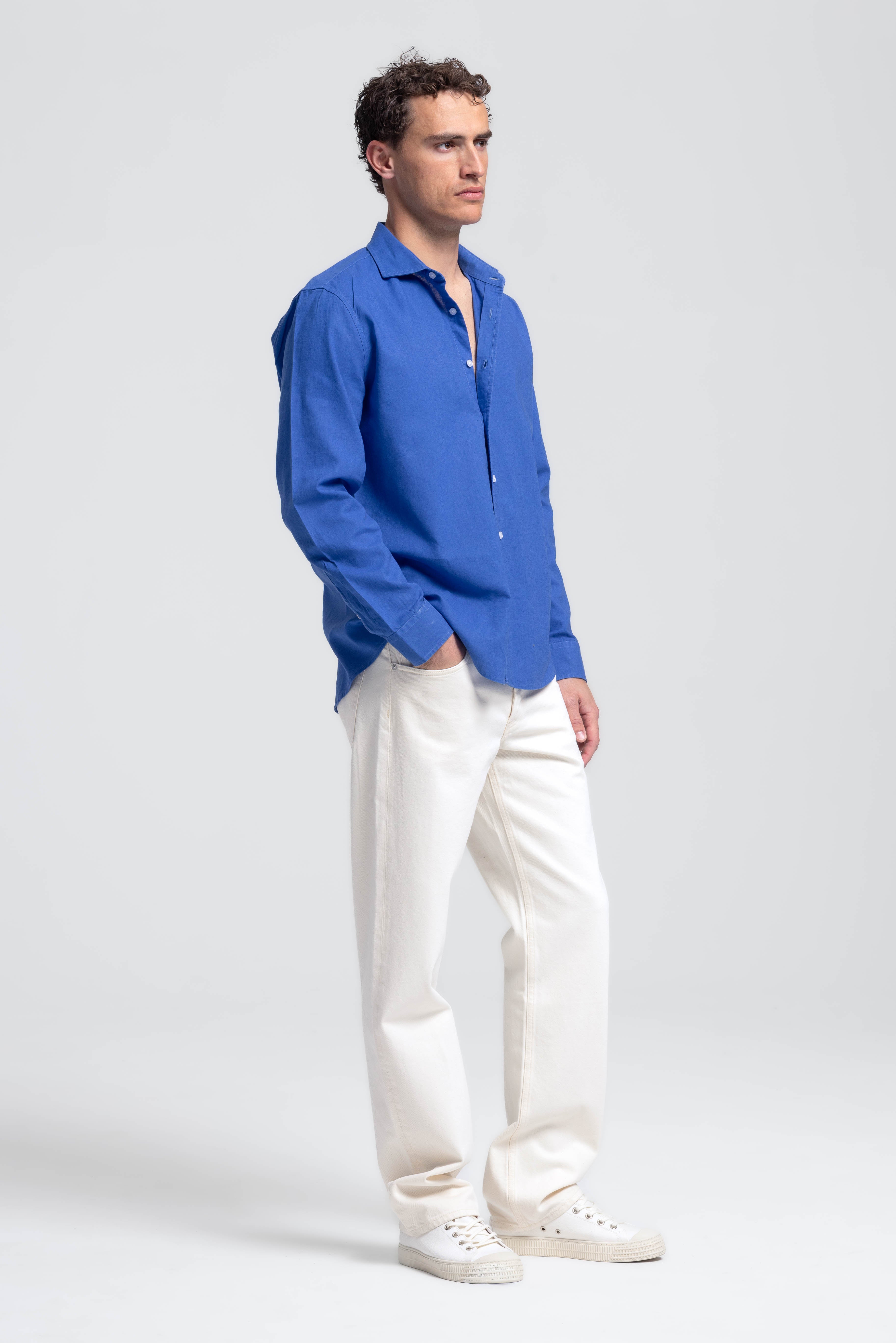 Linen Shirt Lindo Kobalt Blue