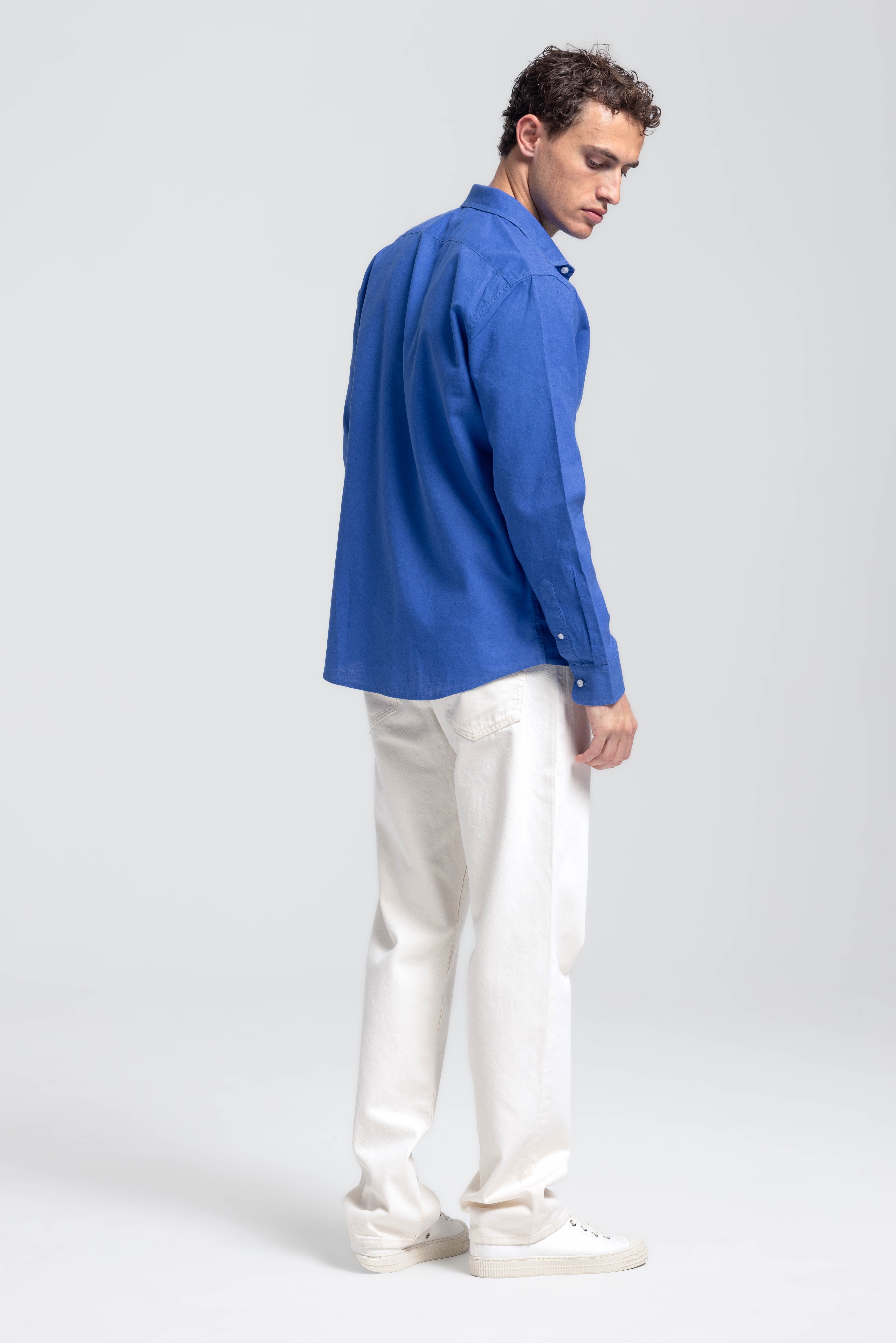 Linen Shirt Lindo Kobalt Blue