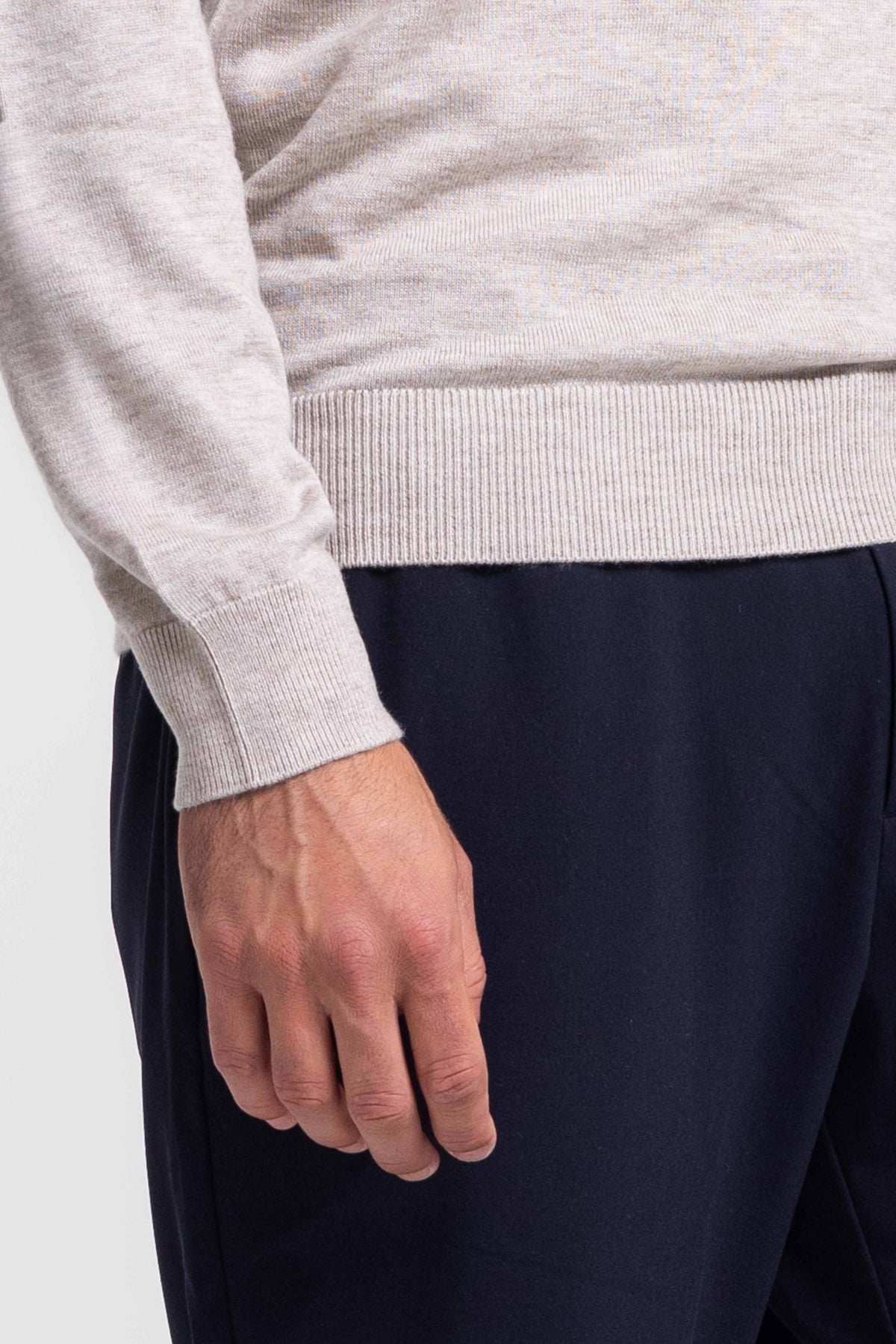 Quarter-zip - Beige