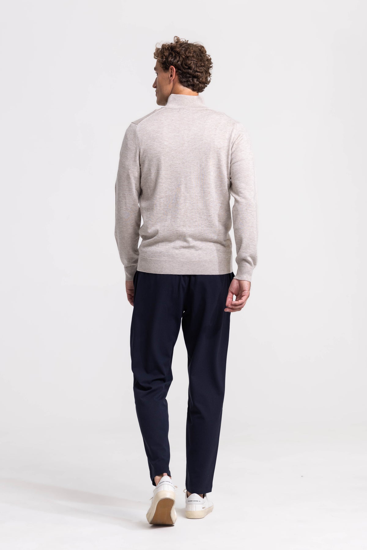Quarter-zip - Beige