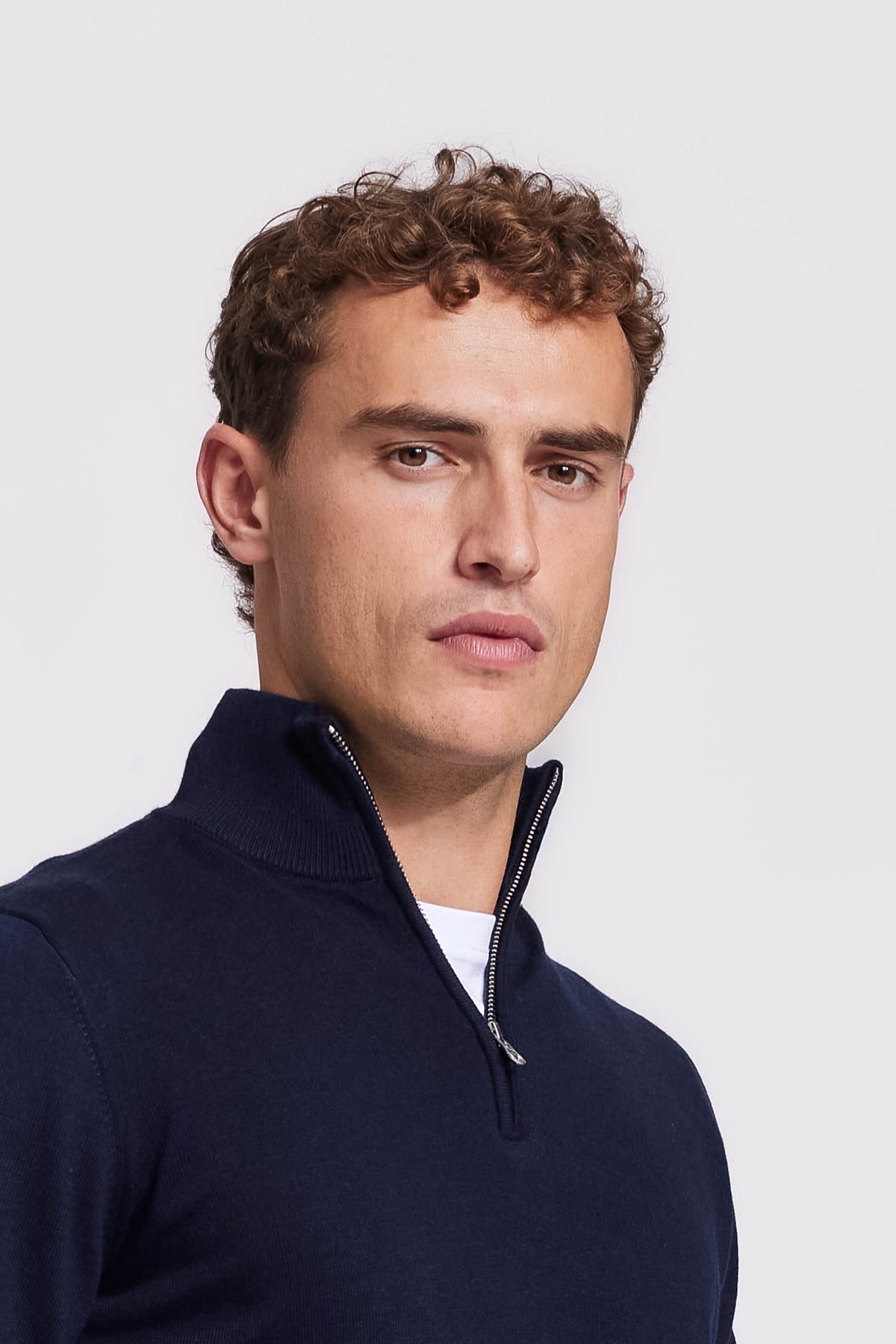 Quarter-zip - Dark Blue