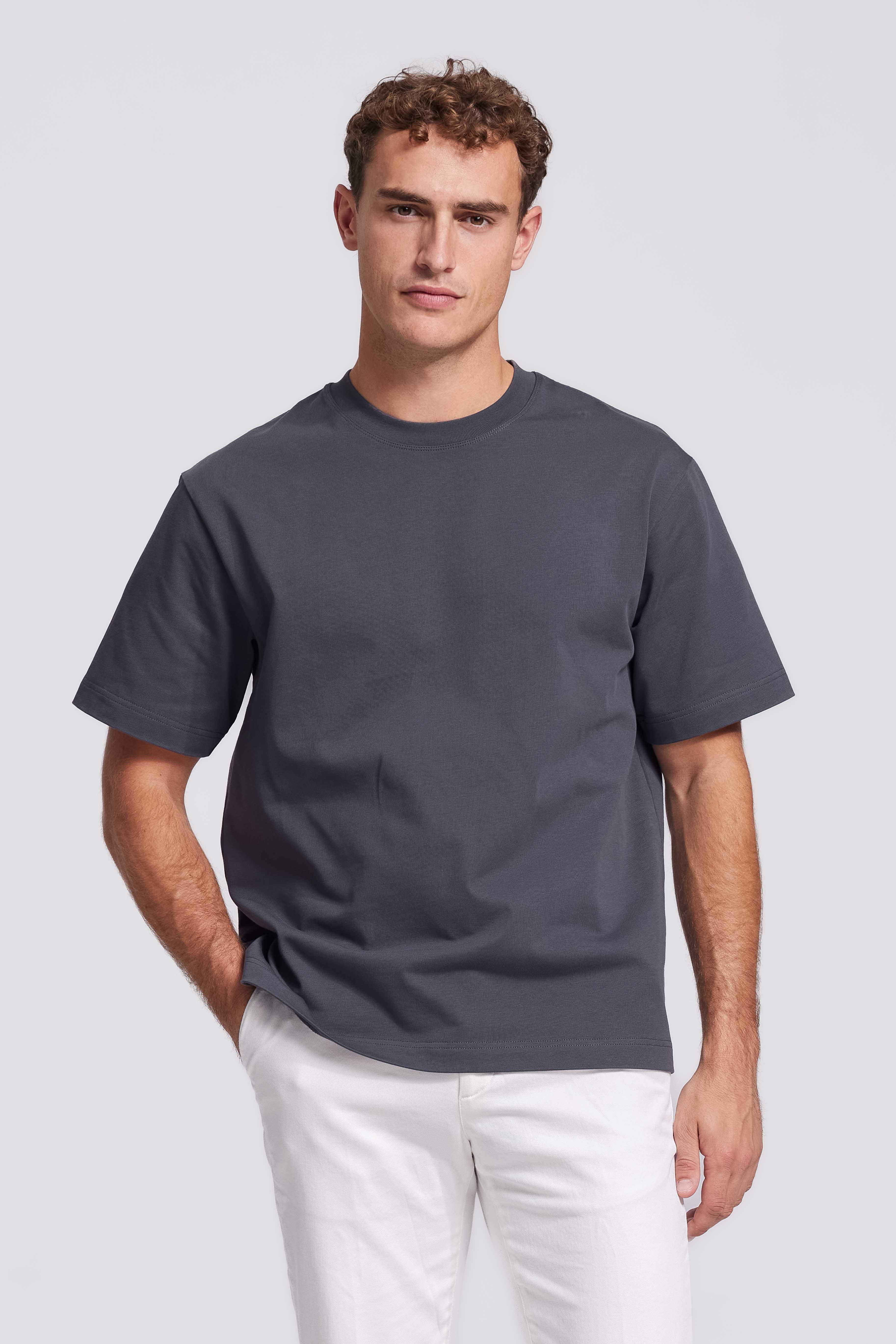 Heavyweight T-shirt Donkergrijs