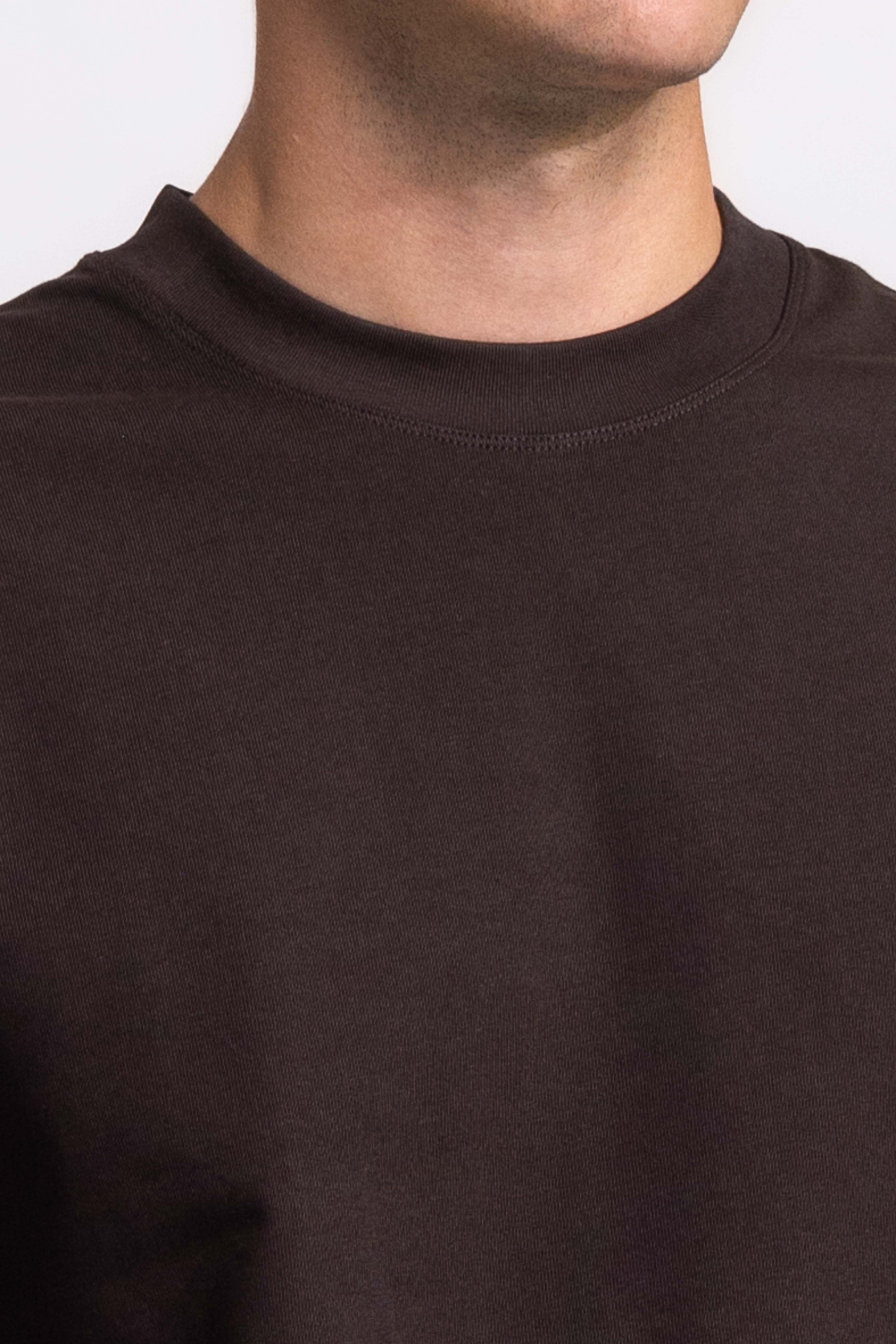 Heavyweight T-shirt - Donkerbruin