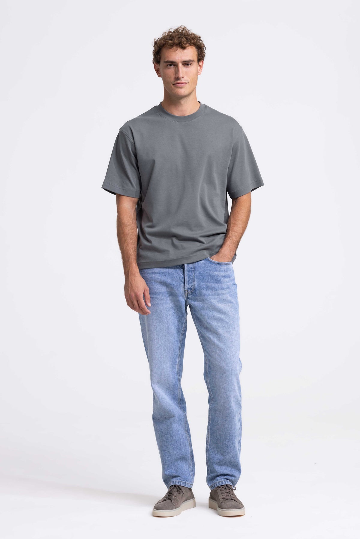 Signature Interlock T-shirt - Dark Taupe