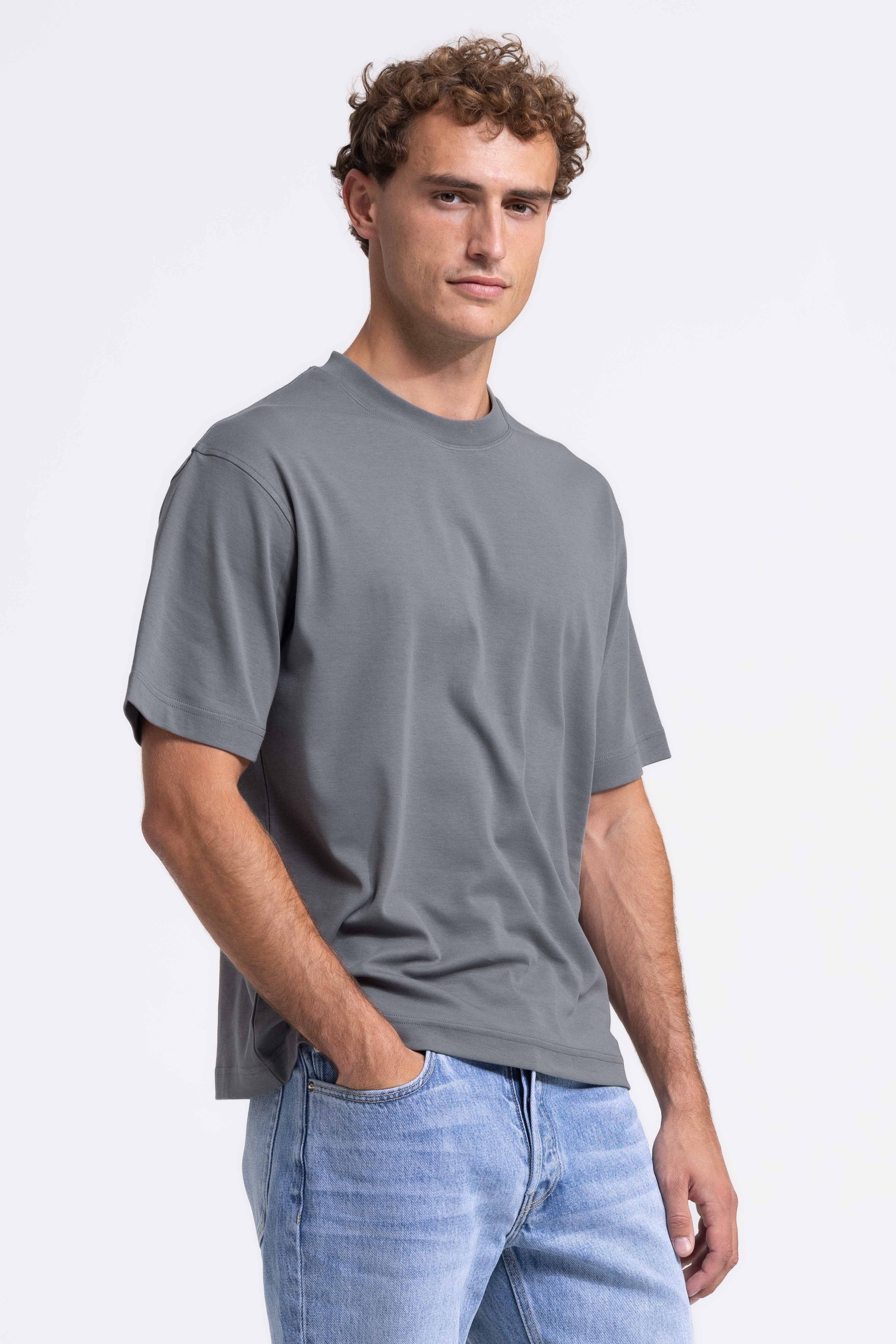 Signature Interlock T-shirt - Dark Taupe