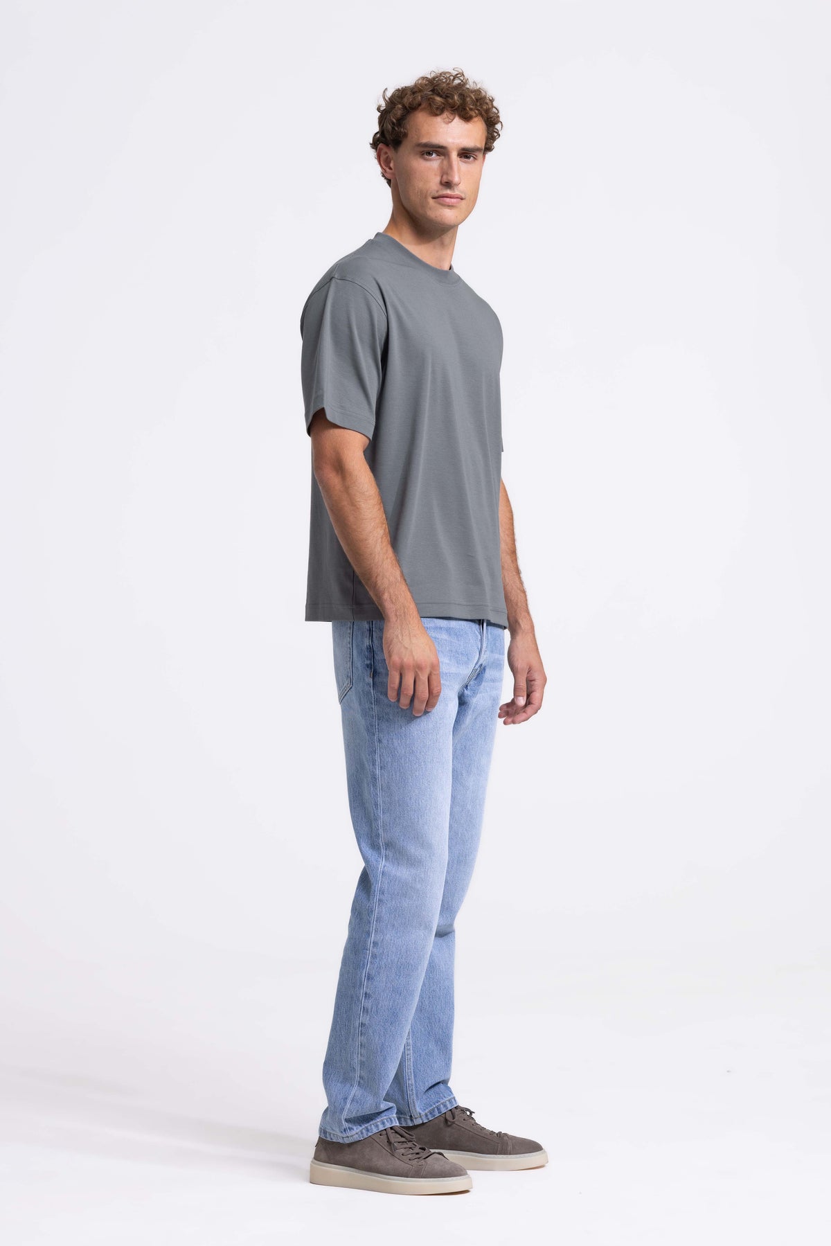 Signature Interlock T-shirt - Dark Taupe