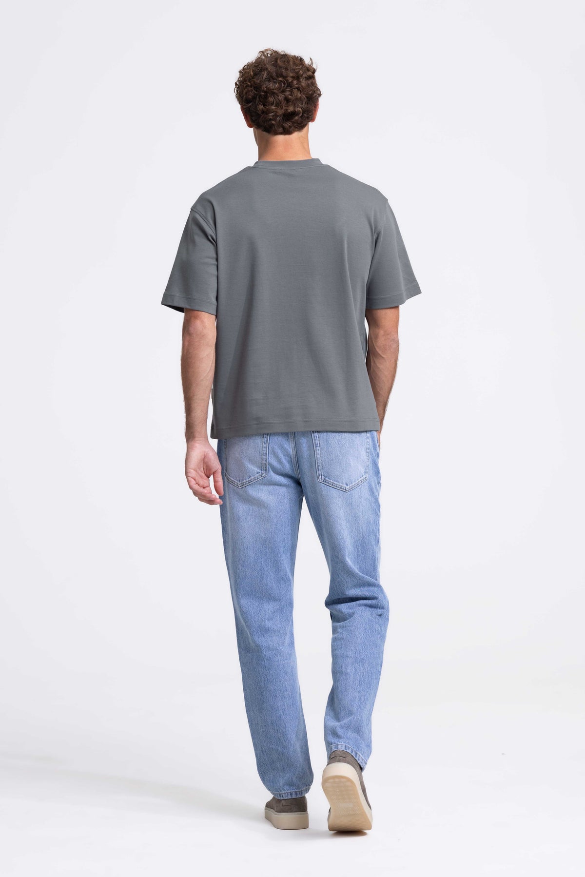 Signature Interlock T-shirt - Dark Taupe