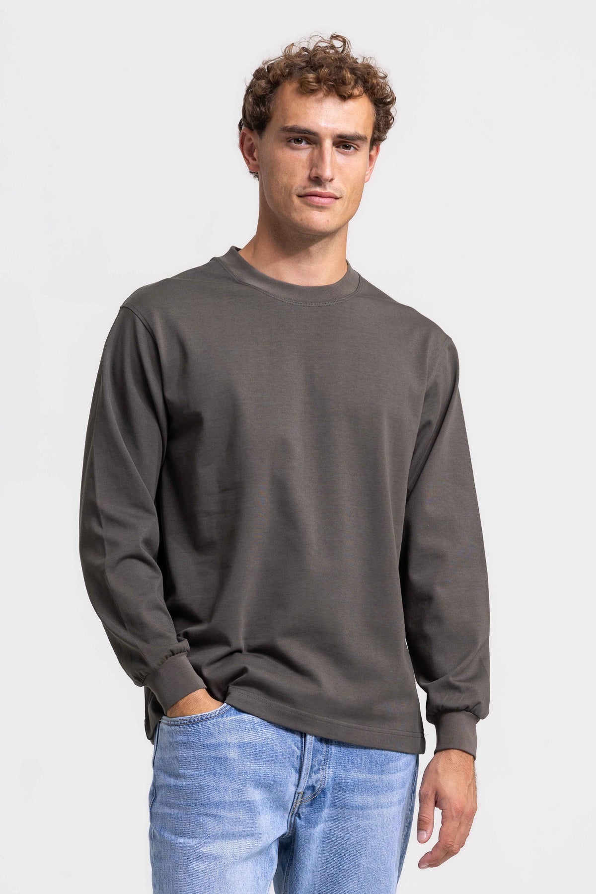 Heavyweight T-Shirt Longsleeve - Olive Green