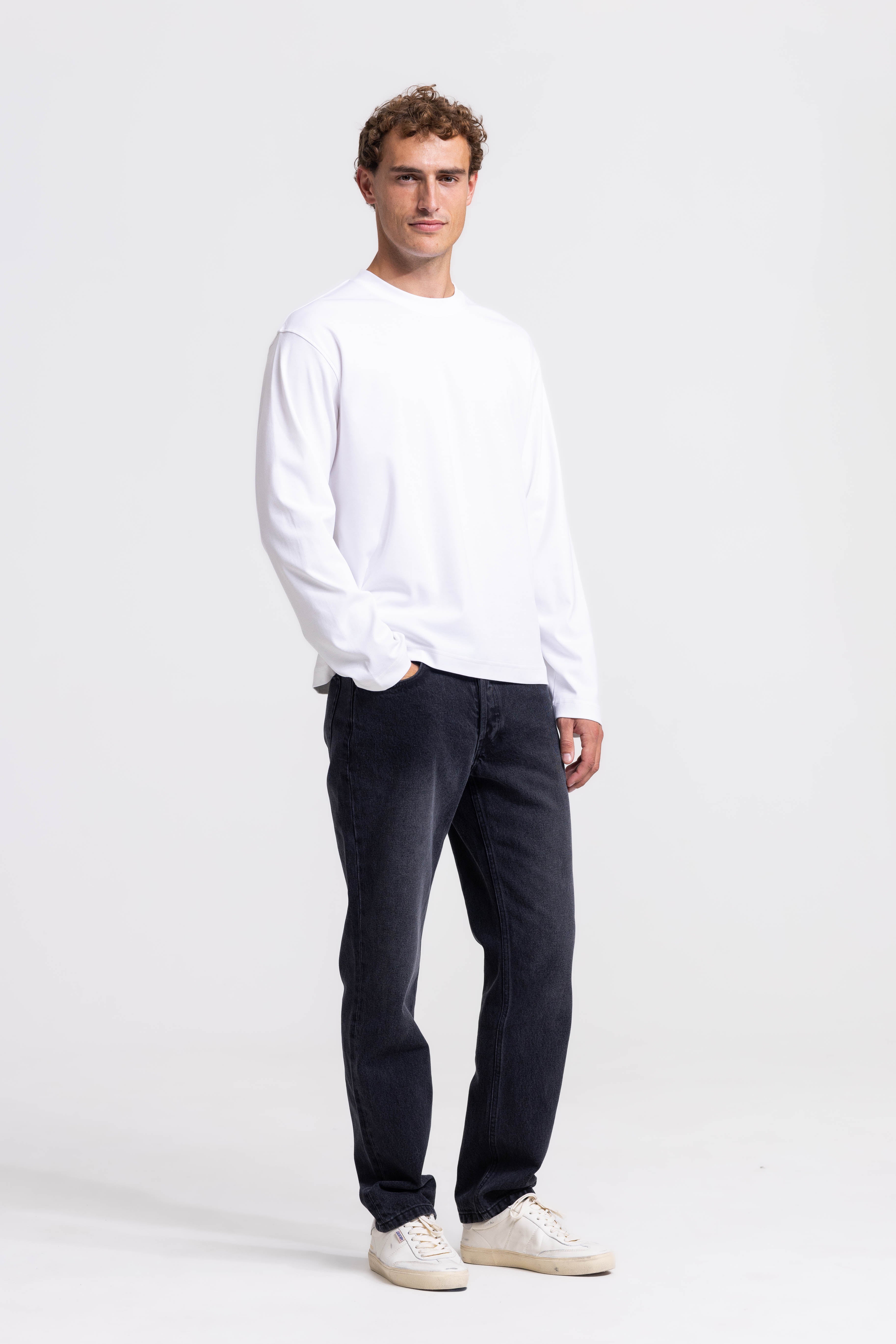 Signature Interlock T-shirt Longsleeve - White